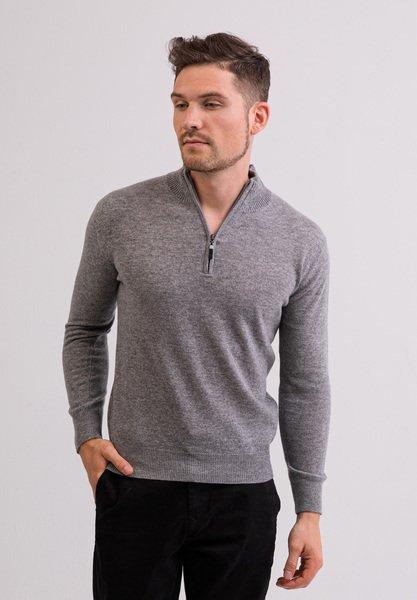 CASH-MERE.CH Kaschmir Stehkragen Pullover