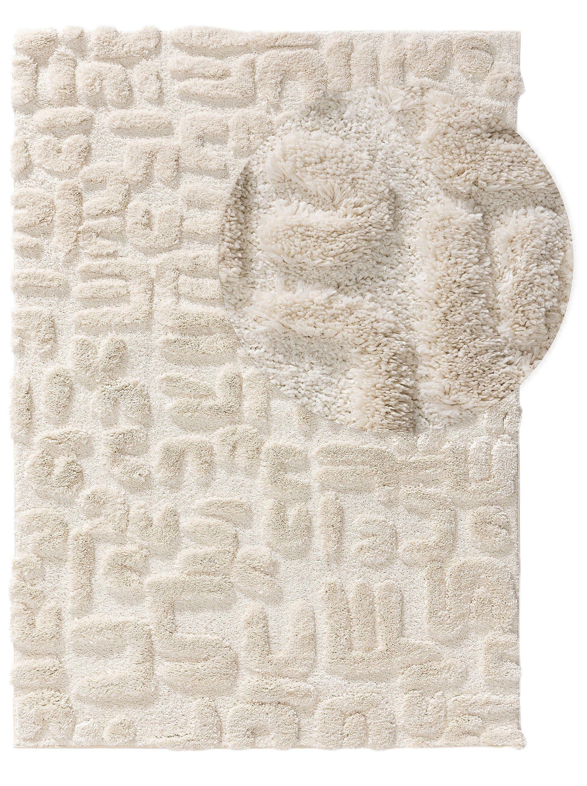 Benuta Hochflorteppich Tibo CreamBeige