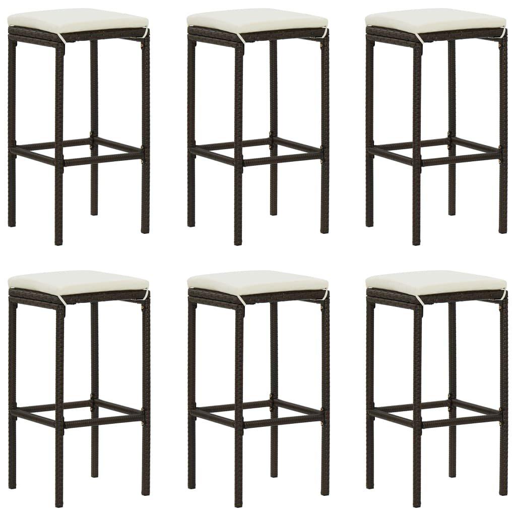 VidaXL Barstuhl poly-rattan