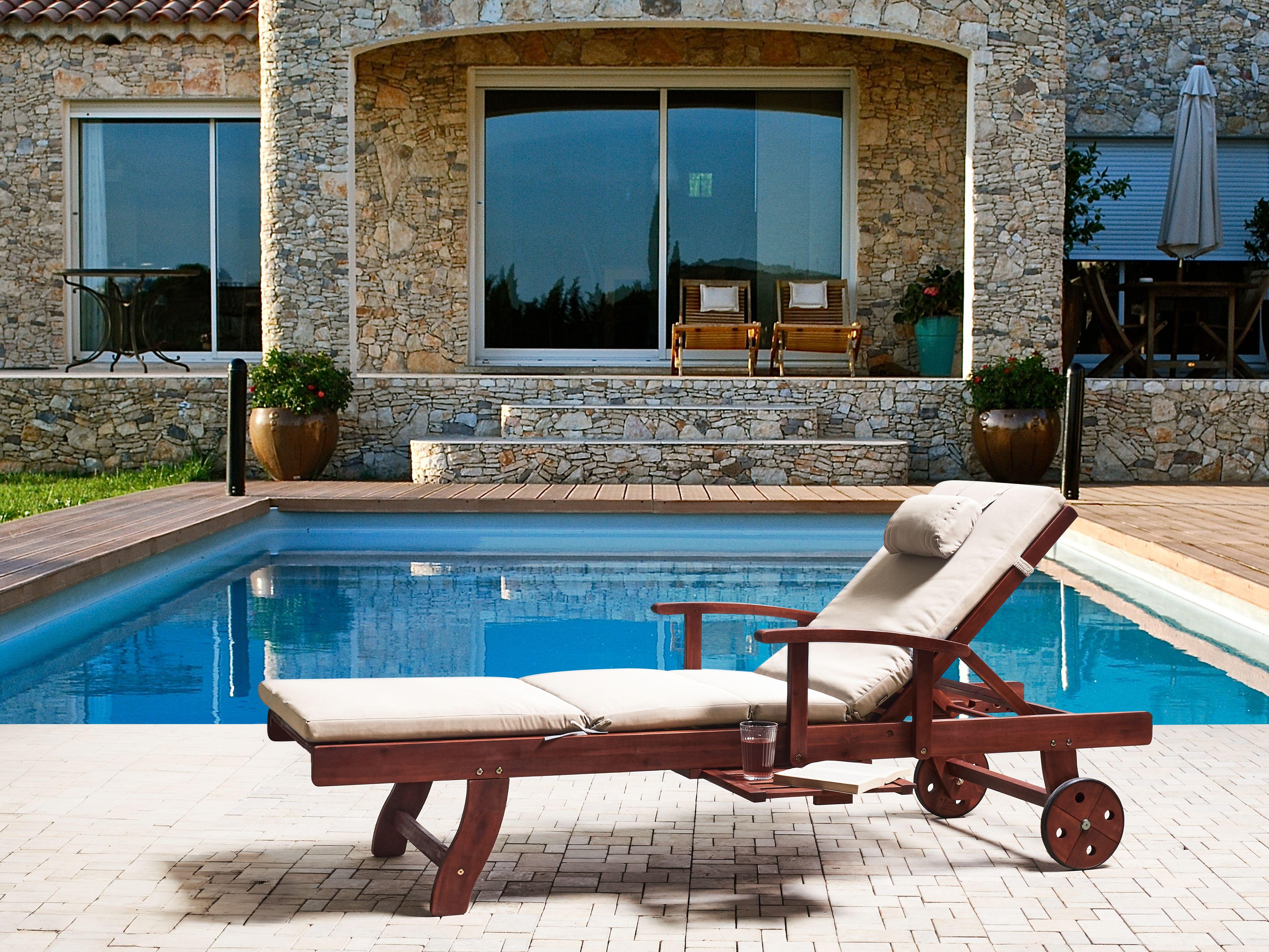 Beliani Liegenauflage aus Polyester Skandinavisch TOSCANA/JAVA/AMANTEA PREMIUM