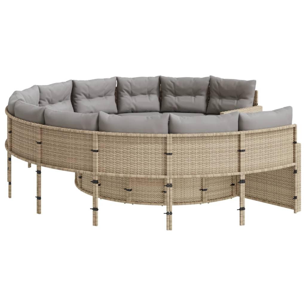VidaXL Gartensofa poly-rattan