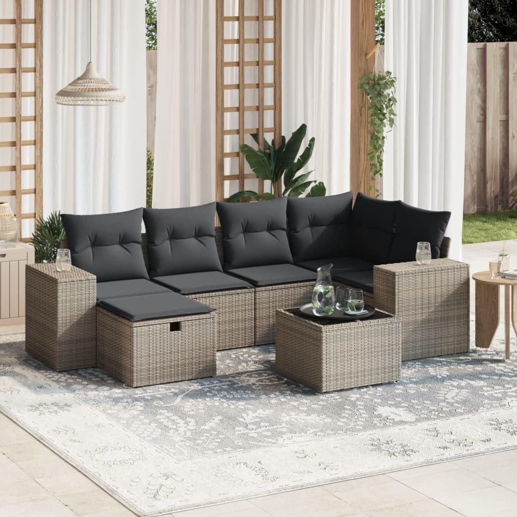 VidaXL Garten sofagarnitur poly-rattan