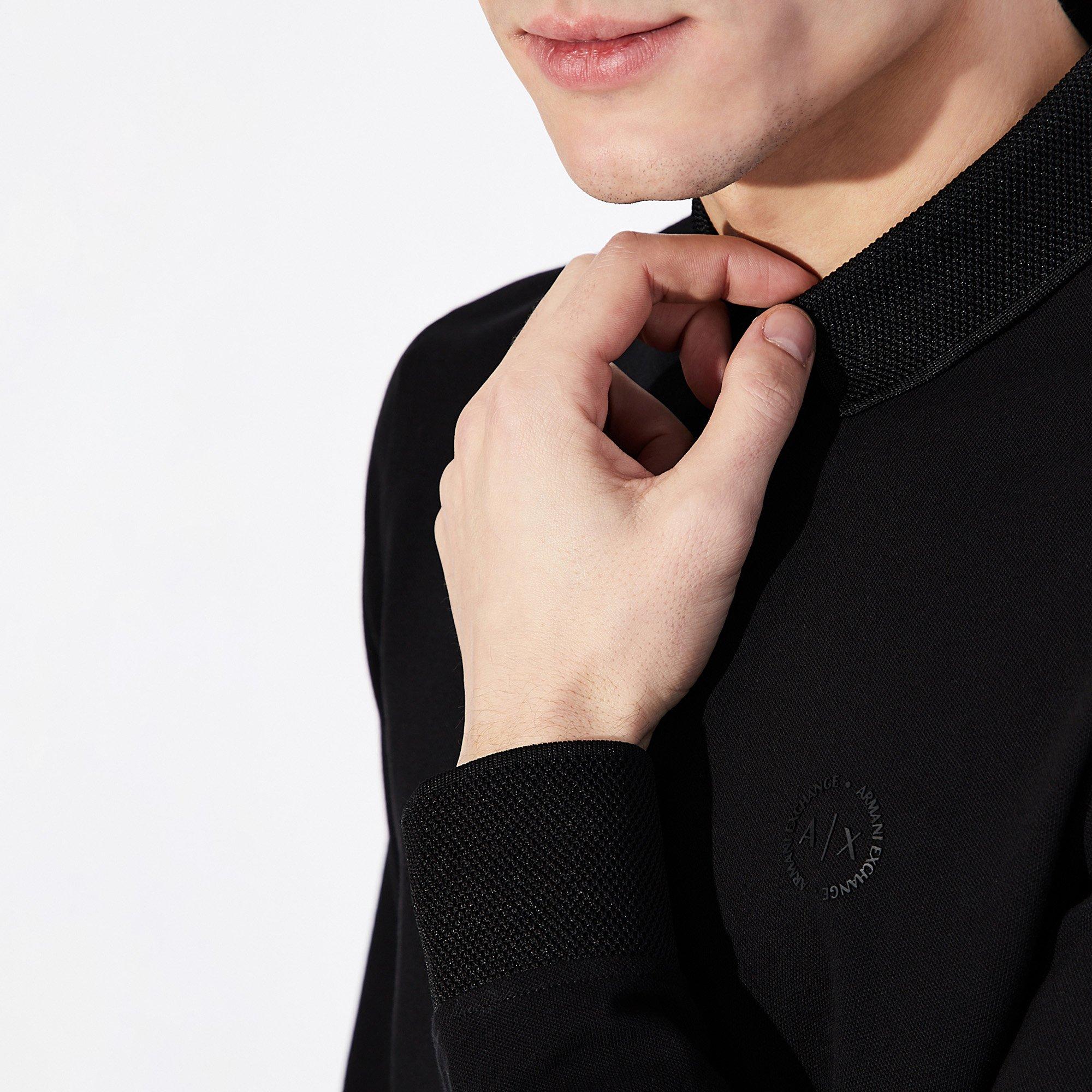 Armani Exchange Langarm Modern Fit Poloshirt
