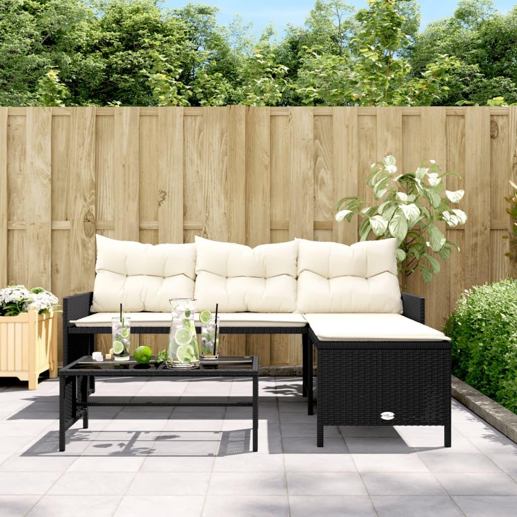 VidaXL Gartensofa poly-rattan