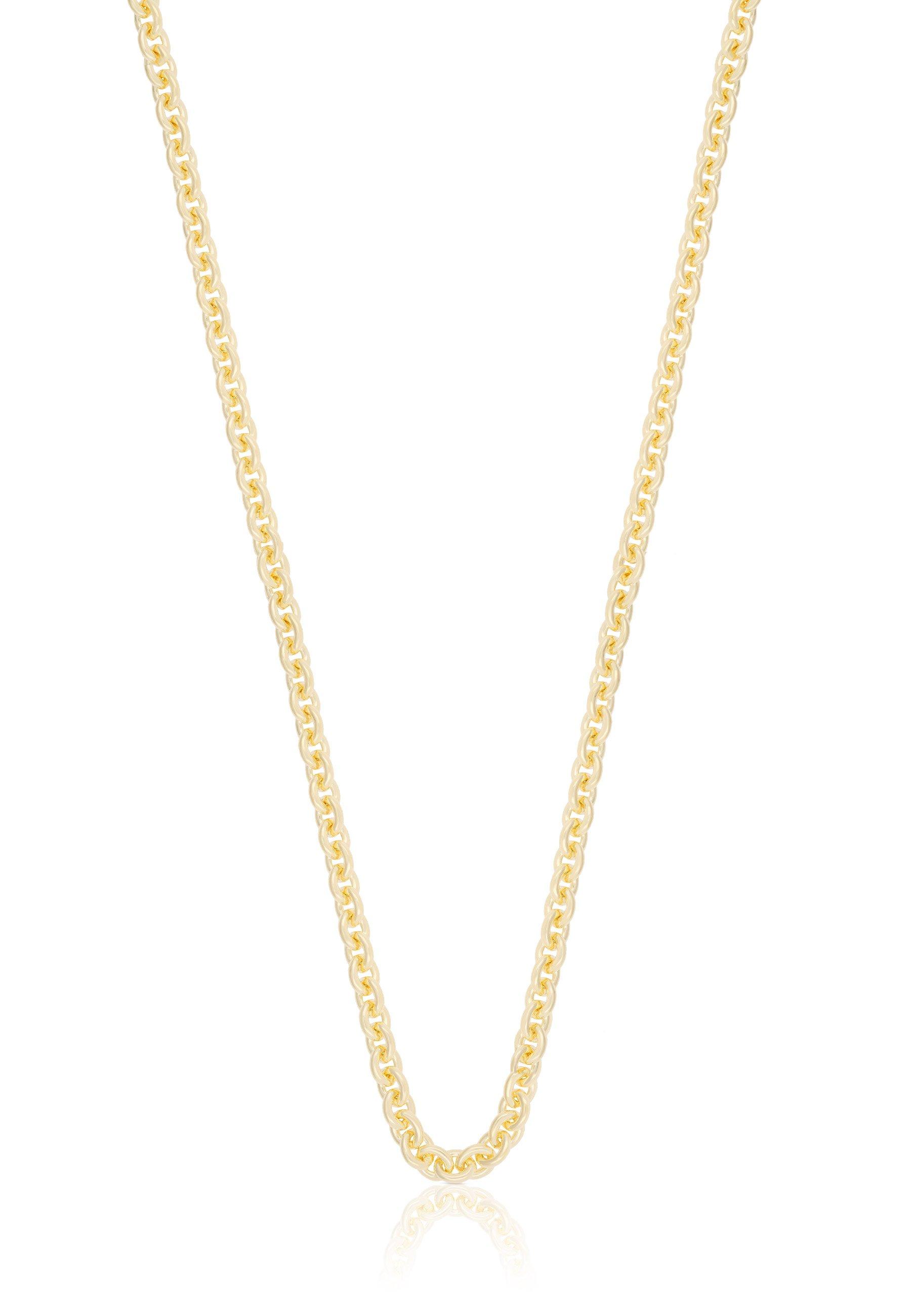 MUAU Schmuck Collier Rundanker Gelbgold 750, 3.1mm, 45cm