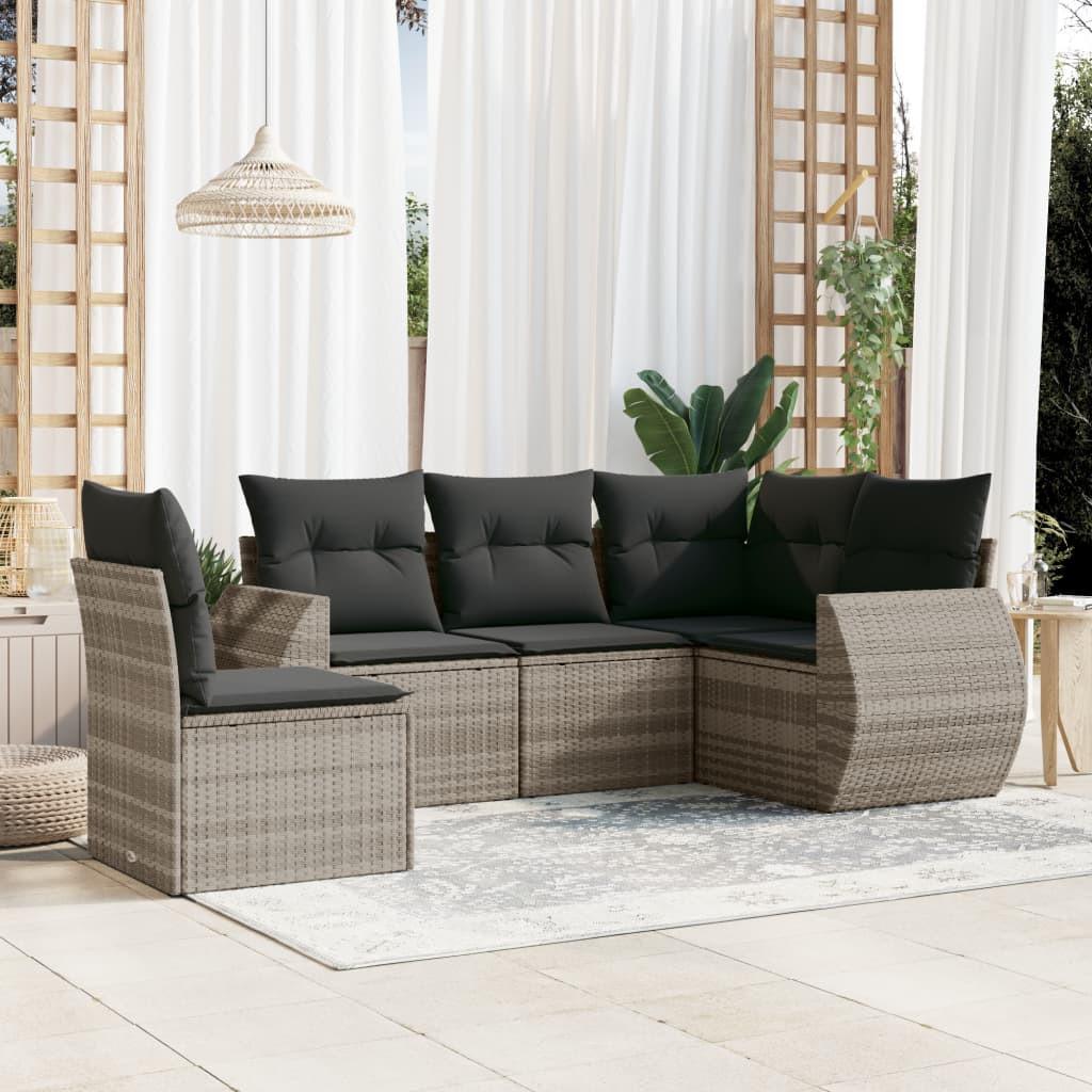 VidaXL Garten sofagarnitur poly-rattan