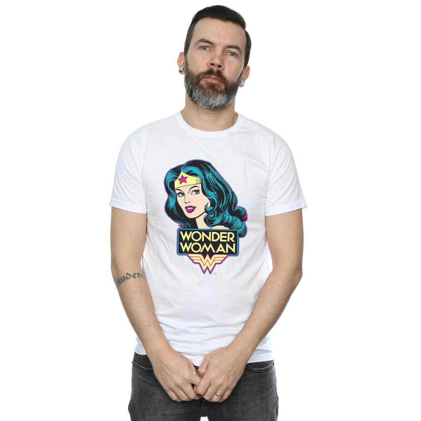 Wonder Woman Wonder Woman Logo Print Kurzarm T-Shirt