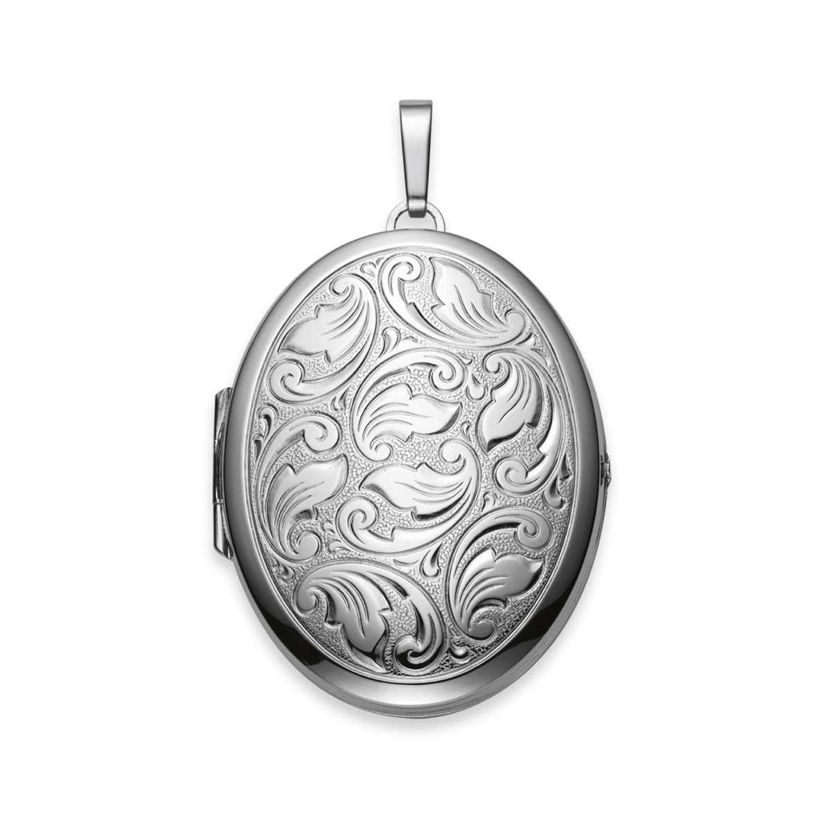 MUAU Schmuck Anhänger Medaillon Silber 925, 55x35mm