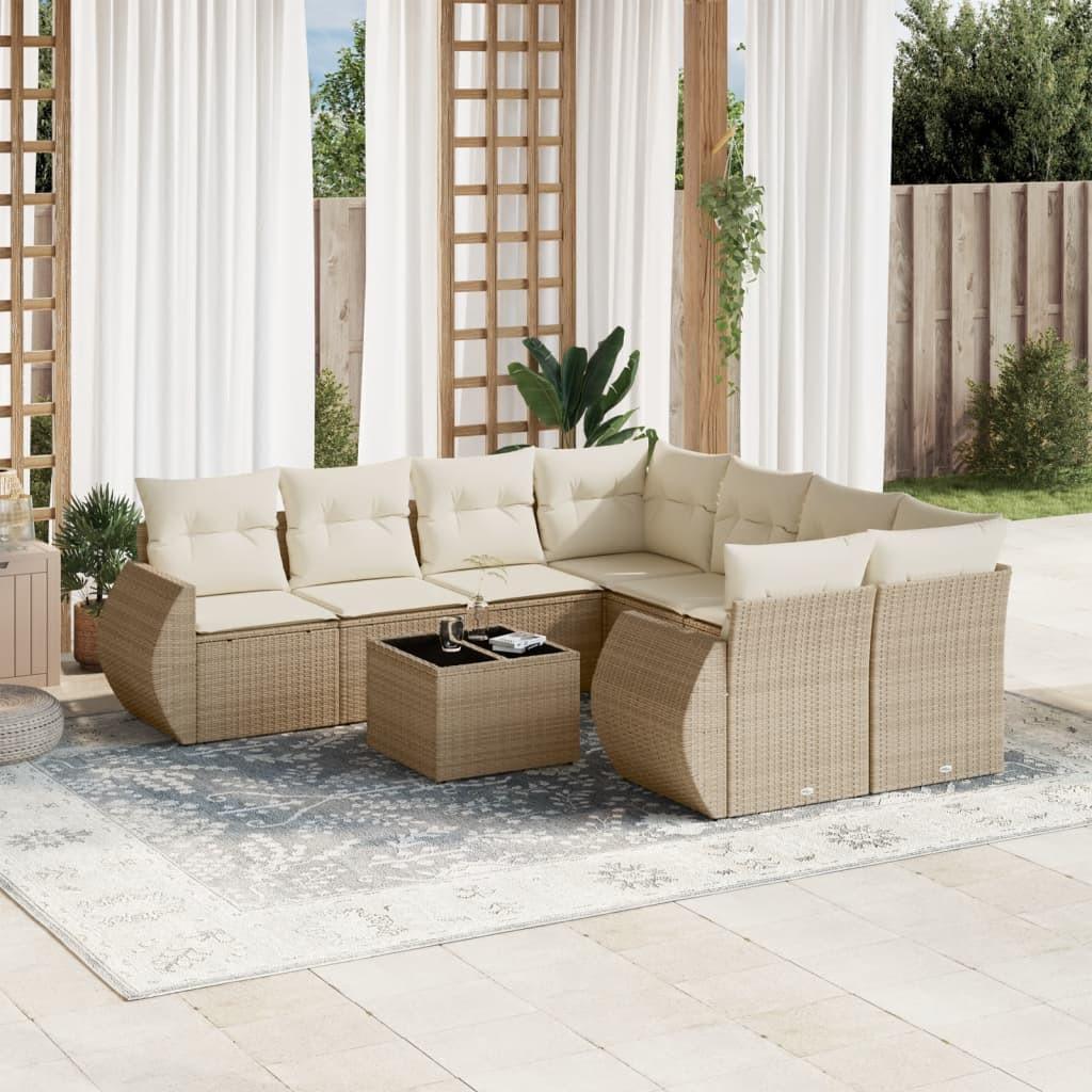 VidaXL Garten sofagarnitur poly-rattan