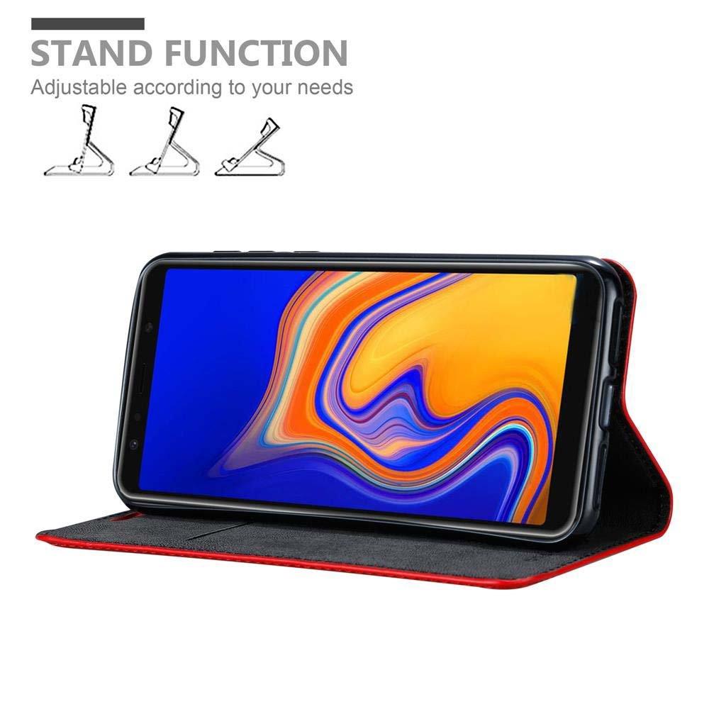 Cadorabo Hülle für Samsung Galaxy A6s Magnetverschluss, Kartenfach