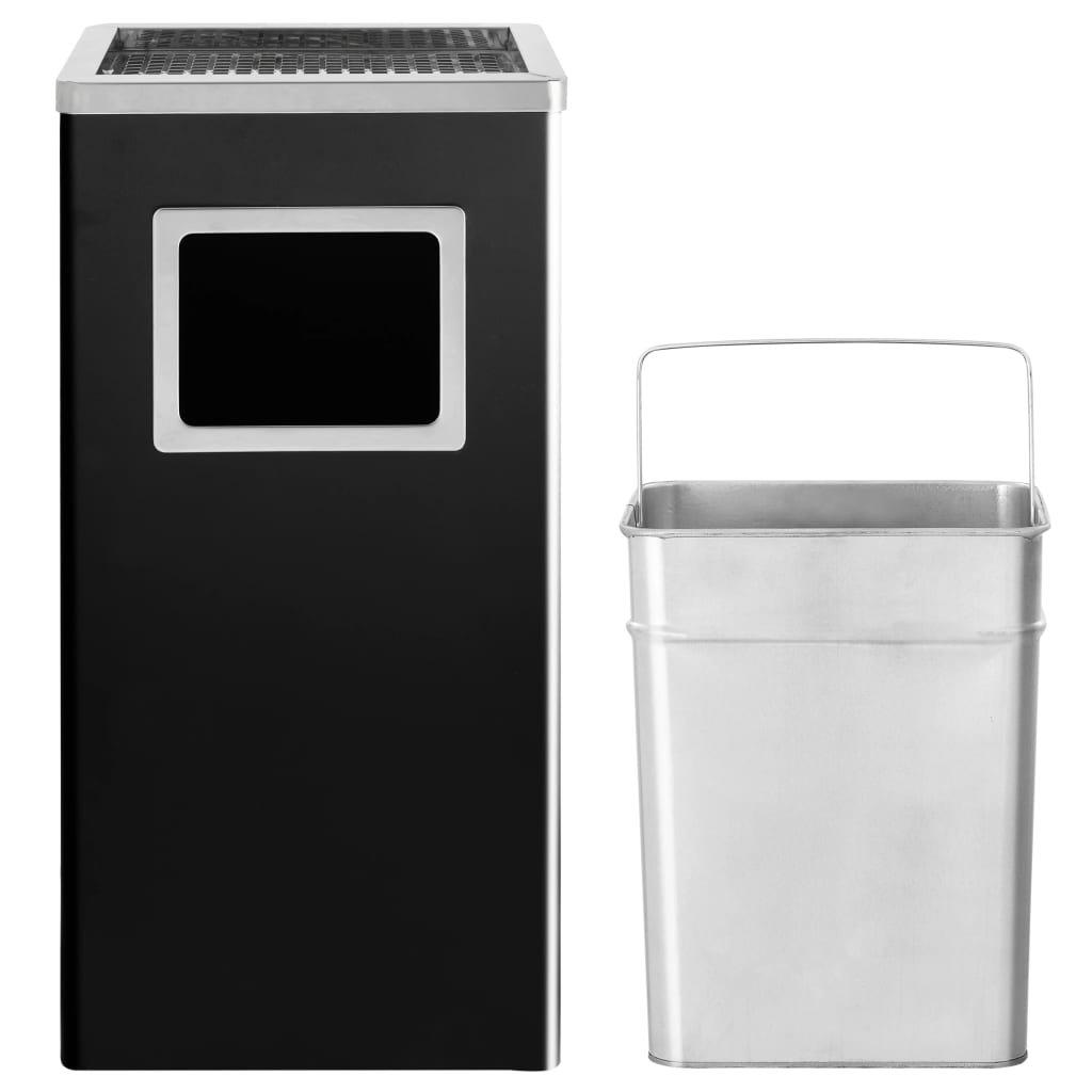 VidaXL Aschenbecher mülleimer stahl