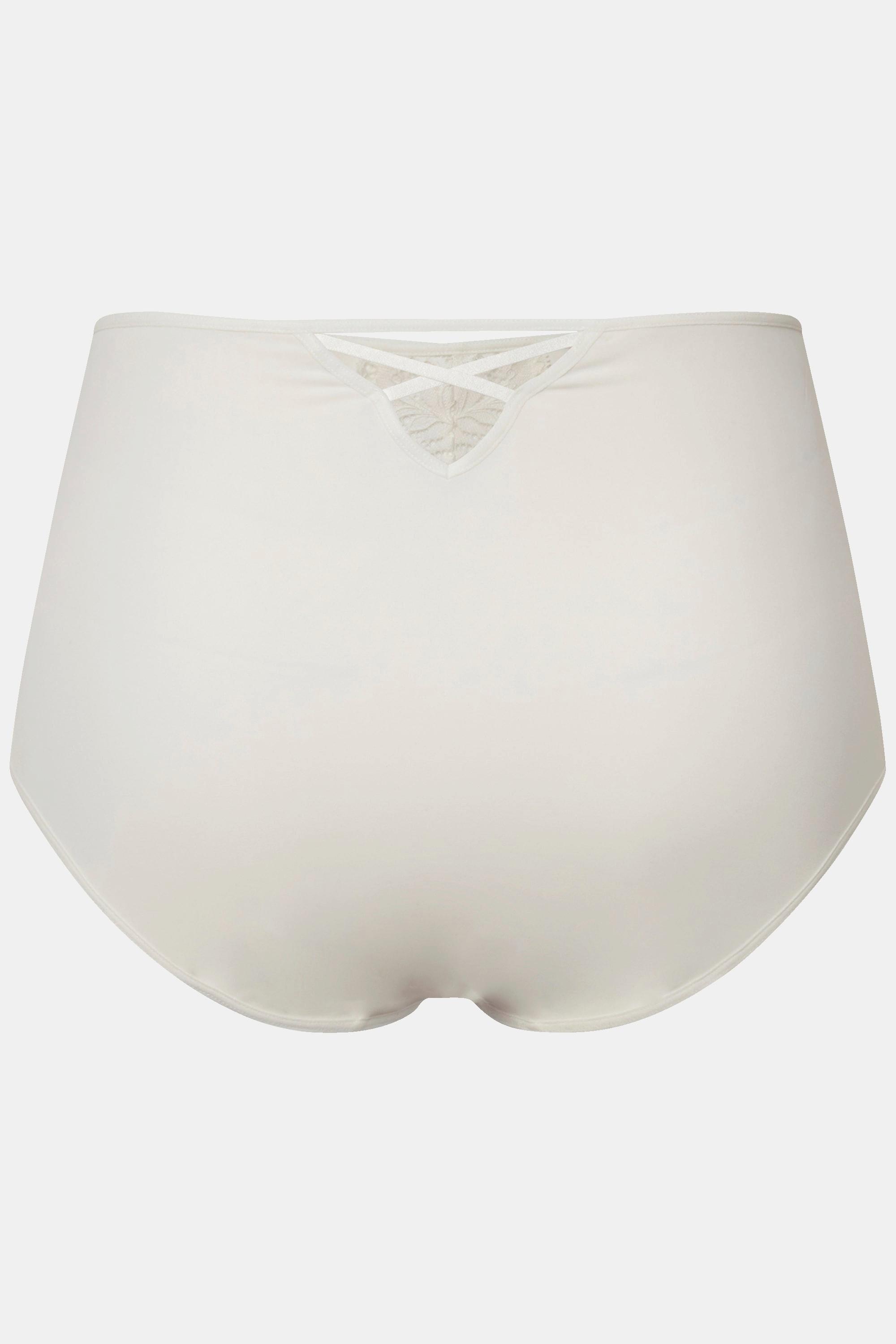 Ulla Popken Maxislip, Spitzen-Einsatz, High Waist