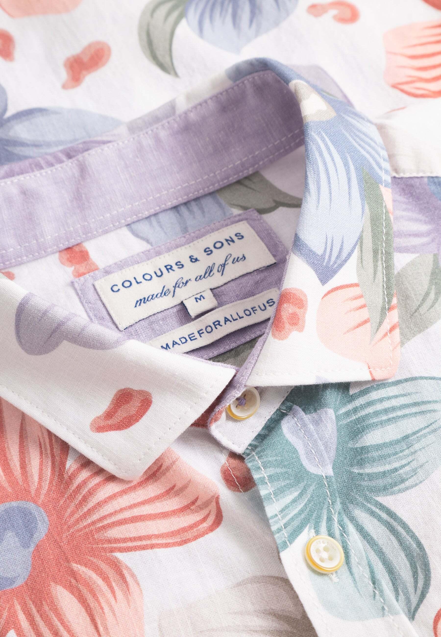 Colours & Sons Kurzarmhemd mit Blumenmuster