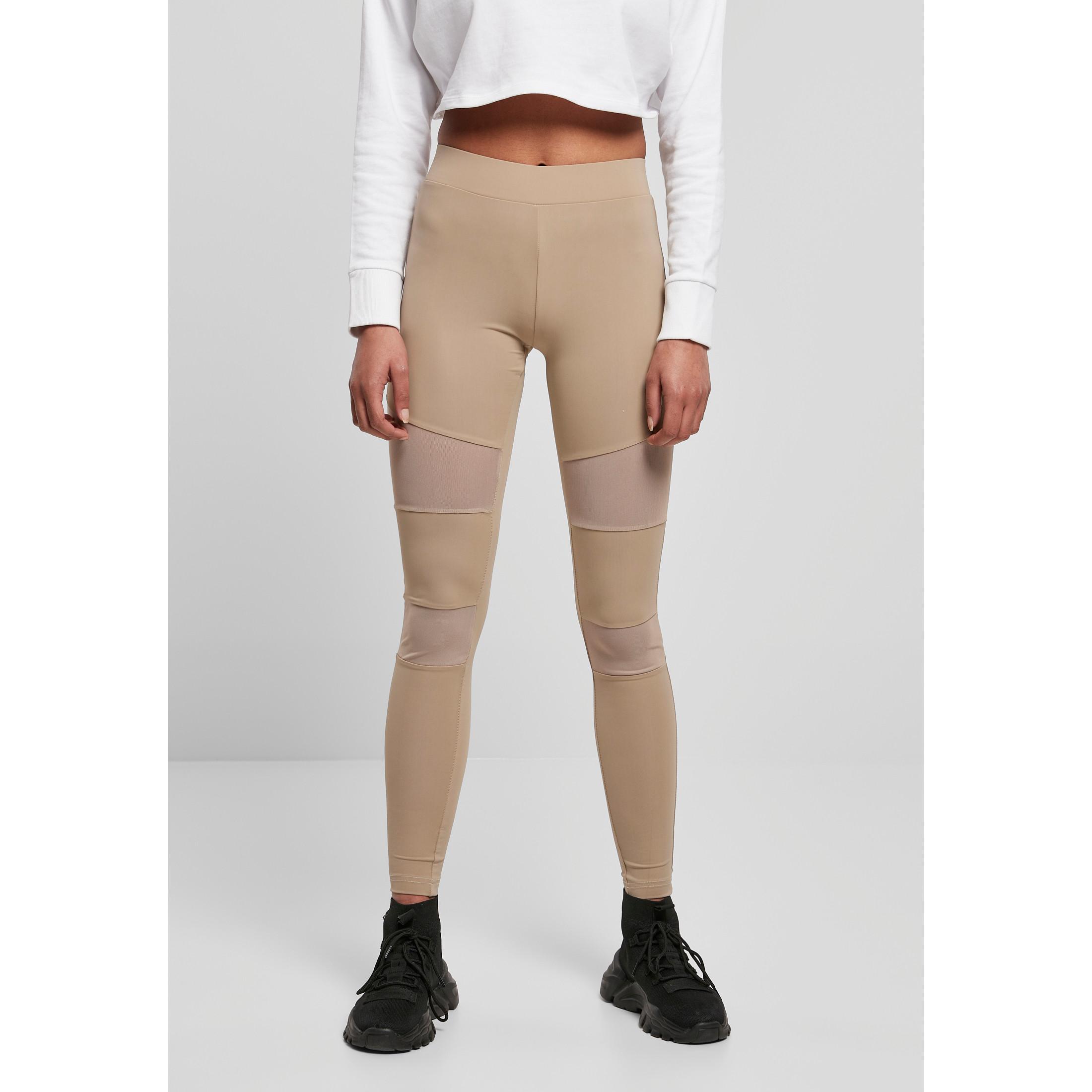 URBAN CLASSICS damen-leggings tech mesh