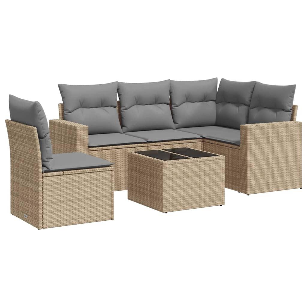 VidaXL Garten sofagarnitur poly-rattan