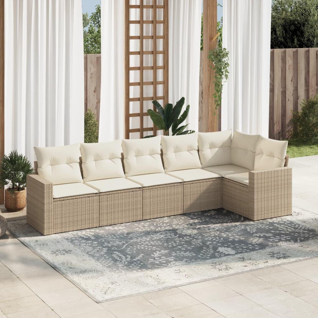 VidaXL Garten sofagarnitur poly-rattan
