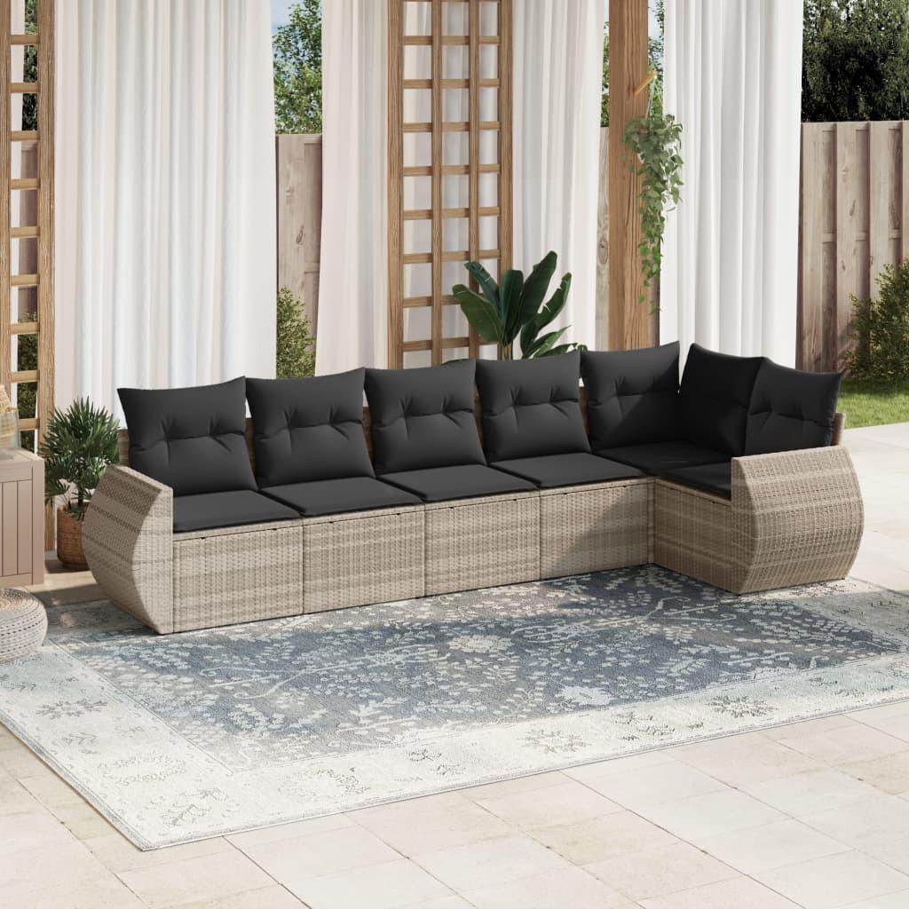 VidaXL Garten sofagarnitur poly-rattan