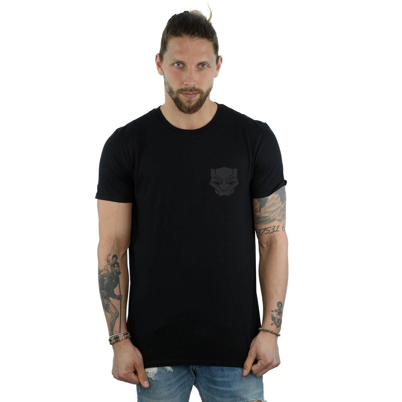 MARVEL Black On Black Bedrucktes T-Shirt