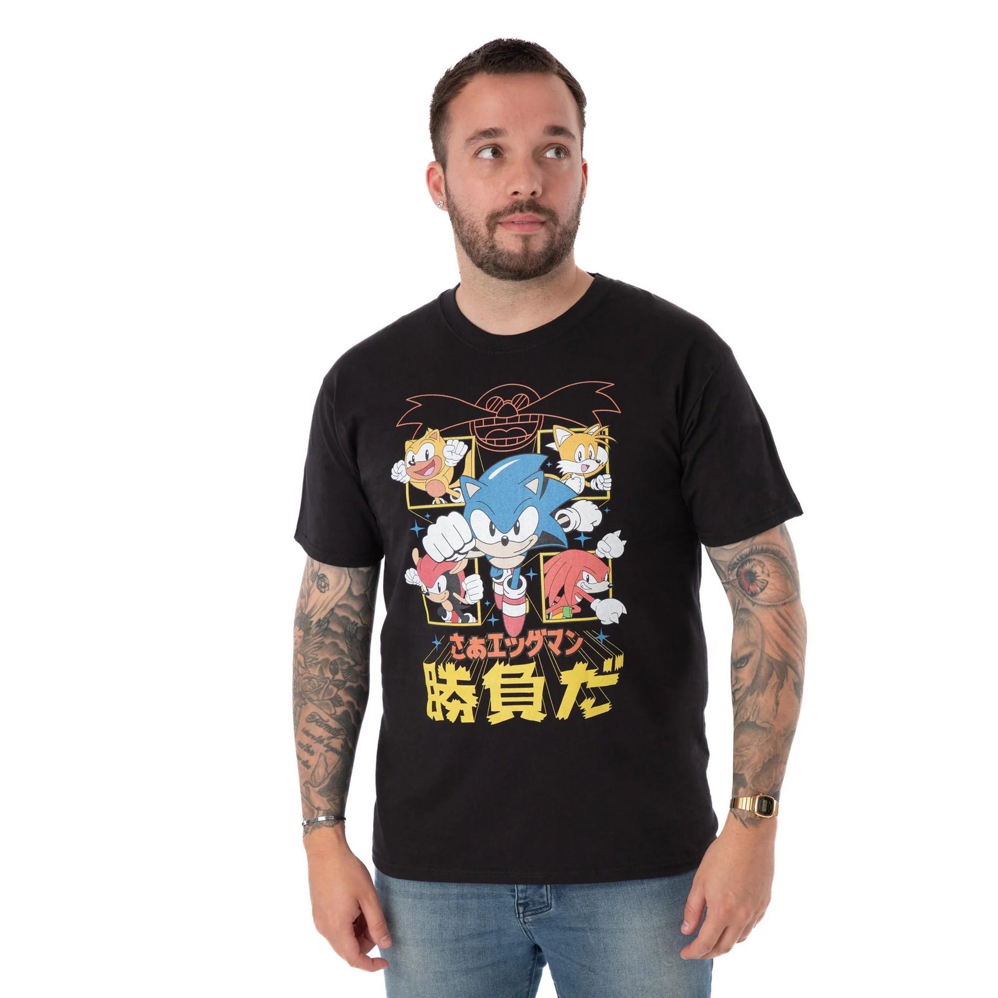Sonic The Hedgehog Sonic The Hedgehog Comic Print T-Shirt