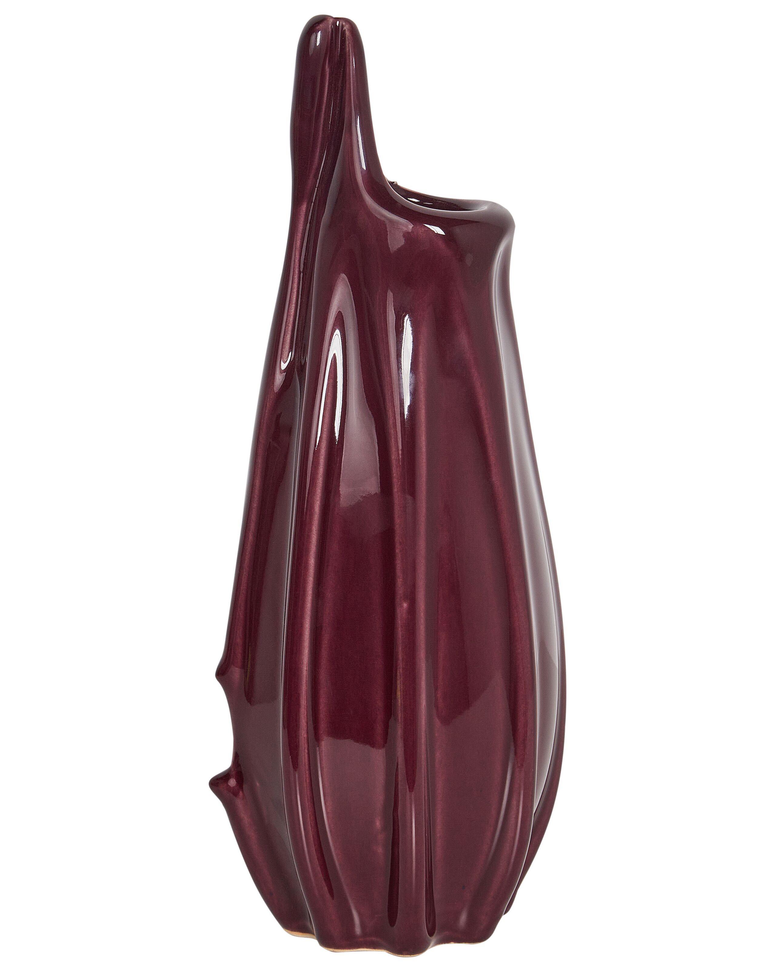 Beliani Blumenvase aus Steinzeug Modern SHADS