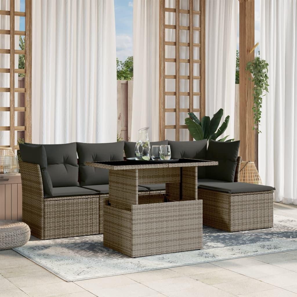 VidaXL Garten sofagarnitur poly-rattan