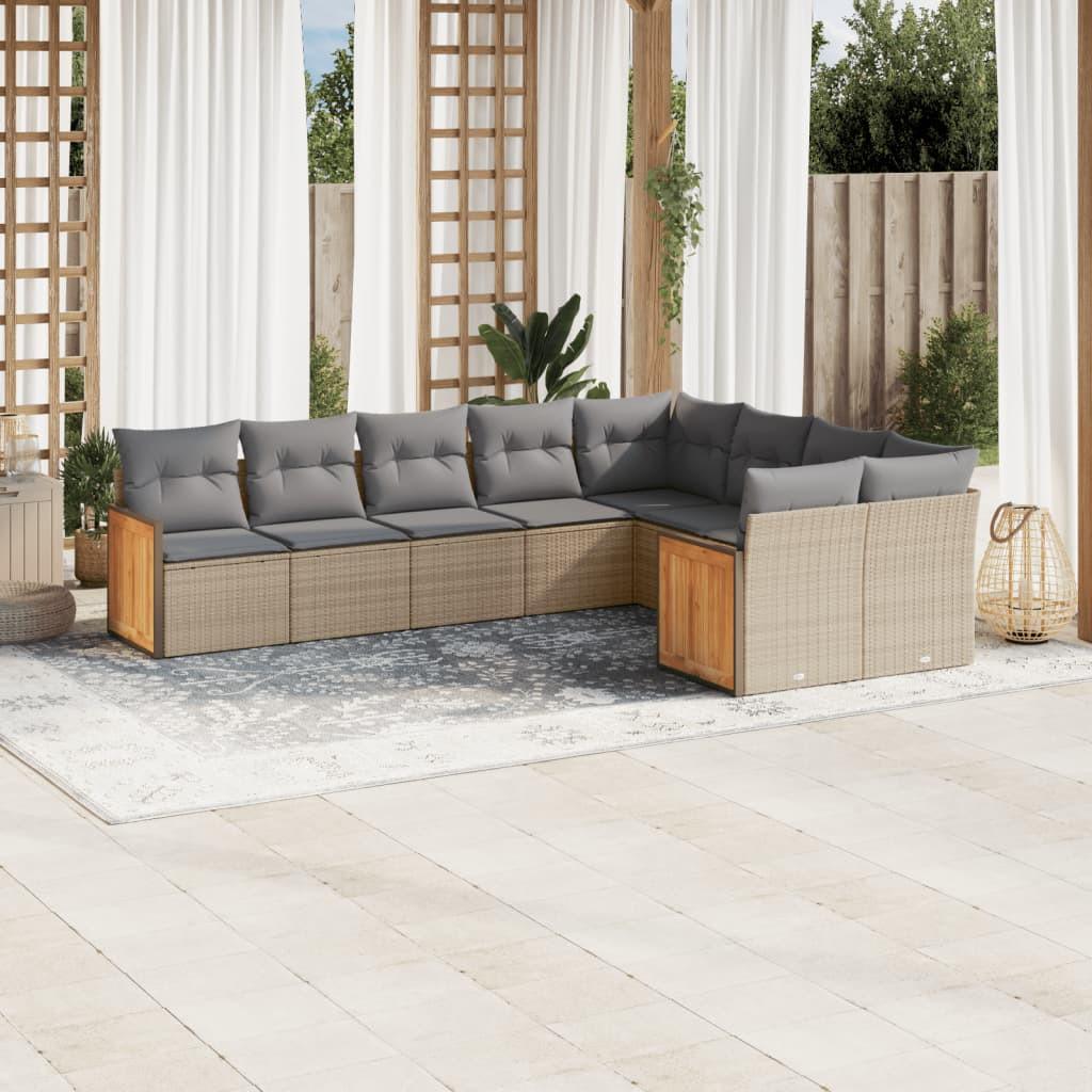 VidaXL Garten sofagarnitur poly-rattan