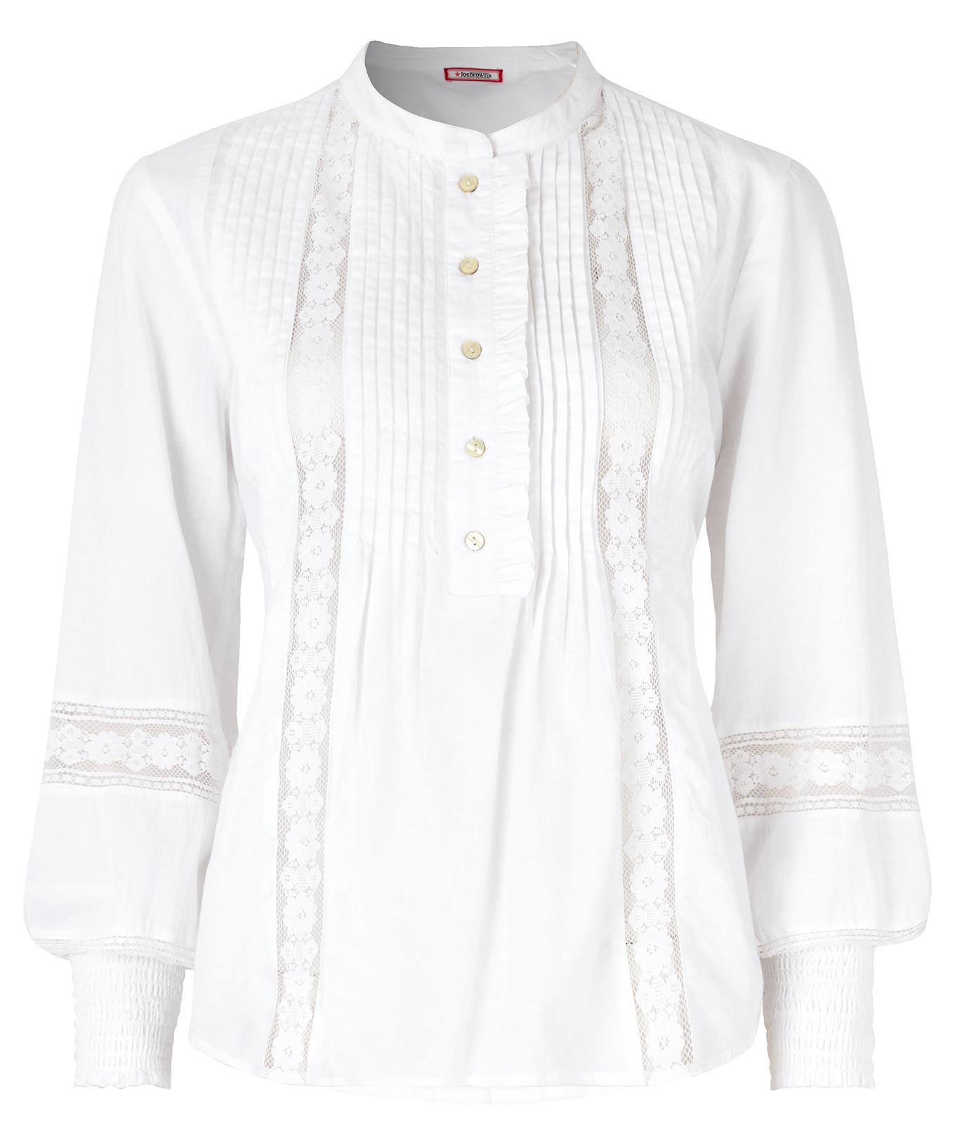 Joe Browns Bluse mit Spitzenbesatz