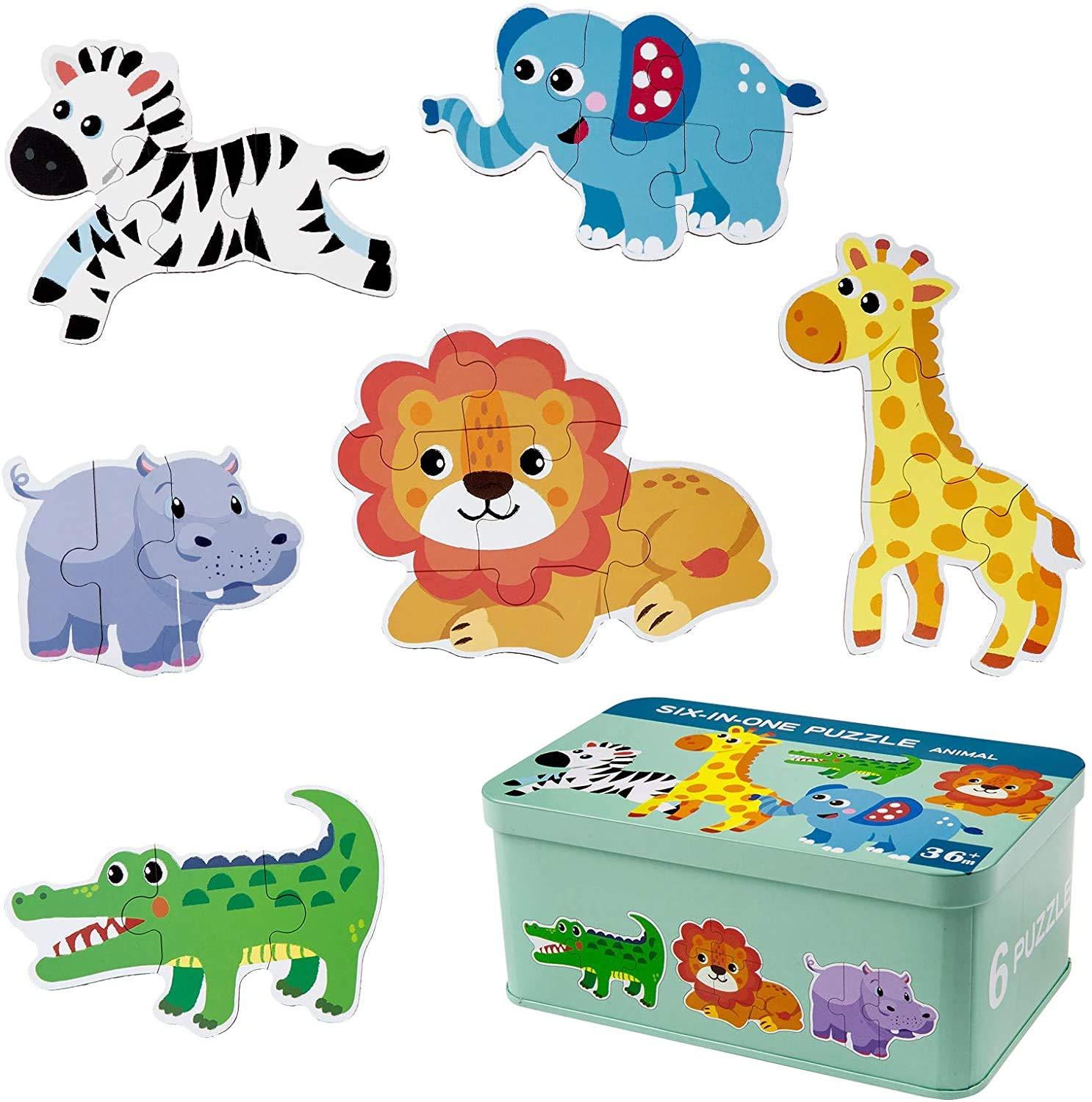 Activity-board Kinderpuzzle, 6-teiliges Holzpuzzle, Formenpuzzle Frühes Lernspielzeug