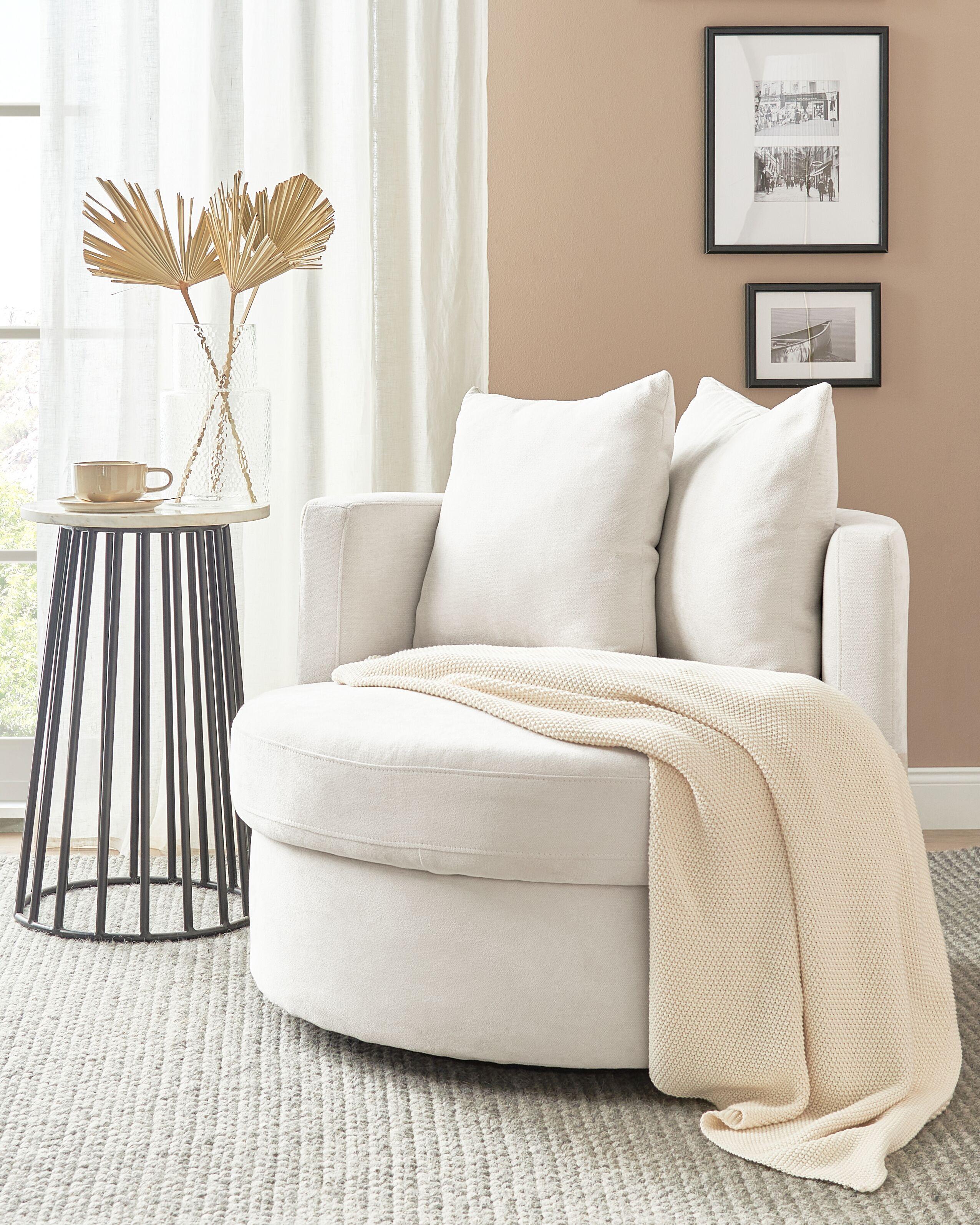 Beliani Drehsessel aus Polyester Modern DALBY