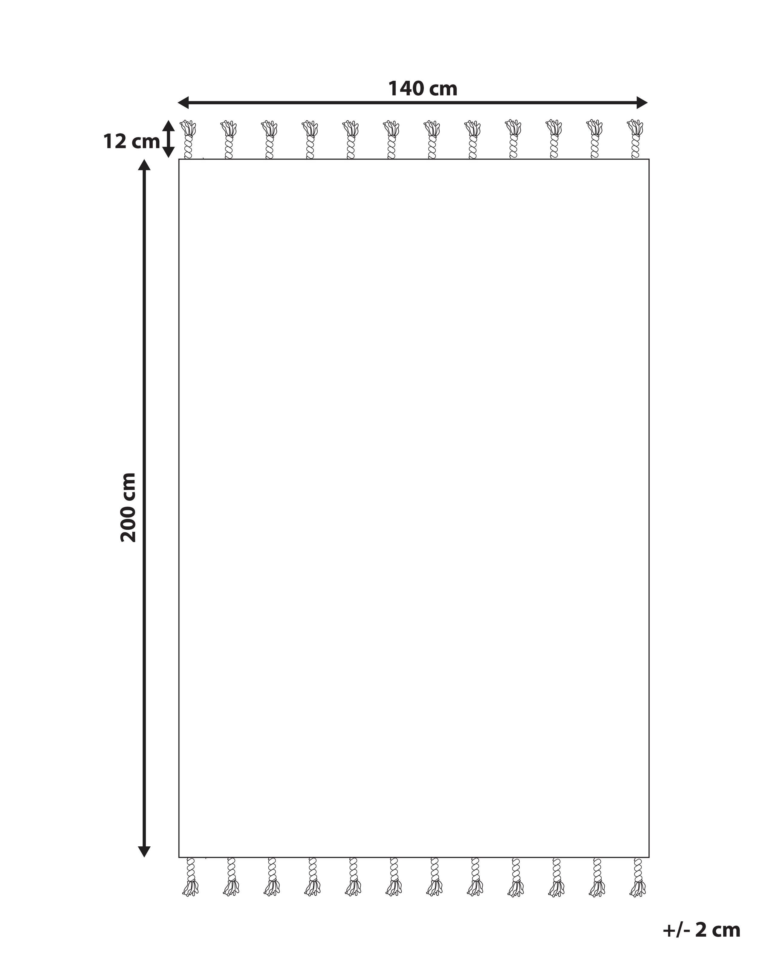 Beliani Teppich aus Kunststoff Boho BADEMLI