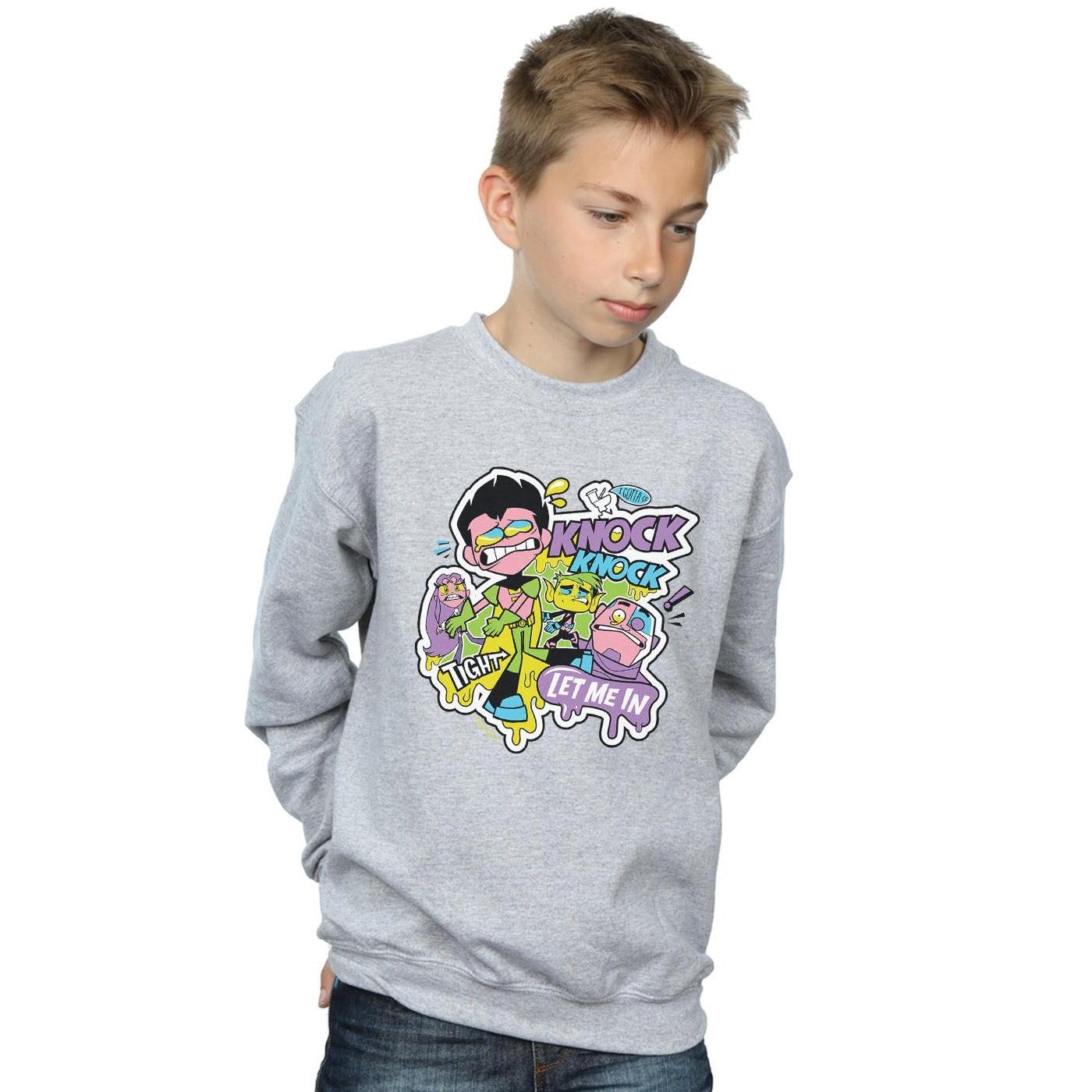 DC COMICS Teen Titans Go Knock Knock Sweatshirt