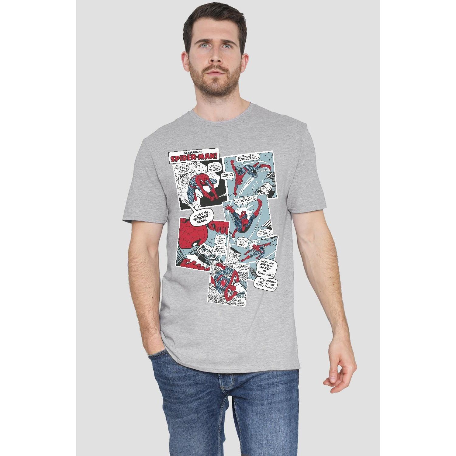 Spider-Man Comic Strip Regular Fit T-Shirt