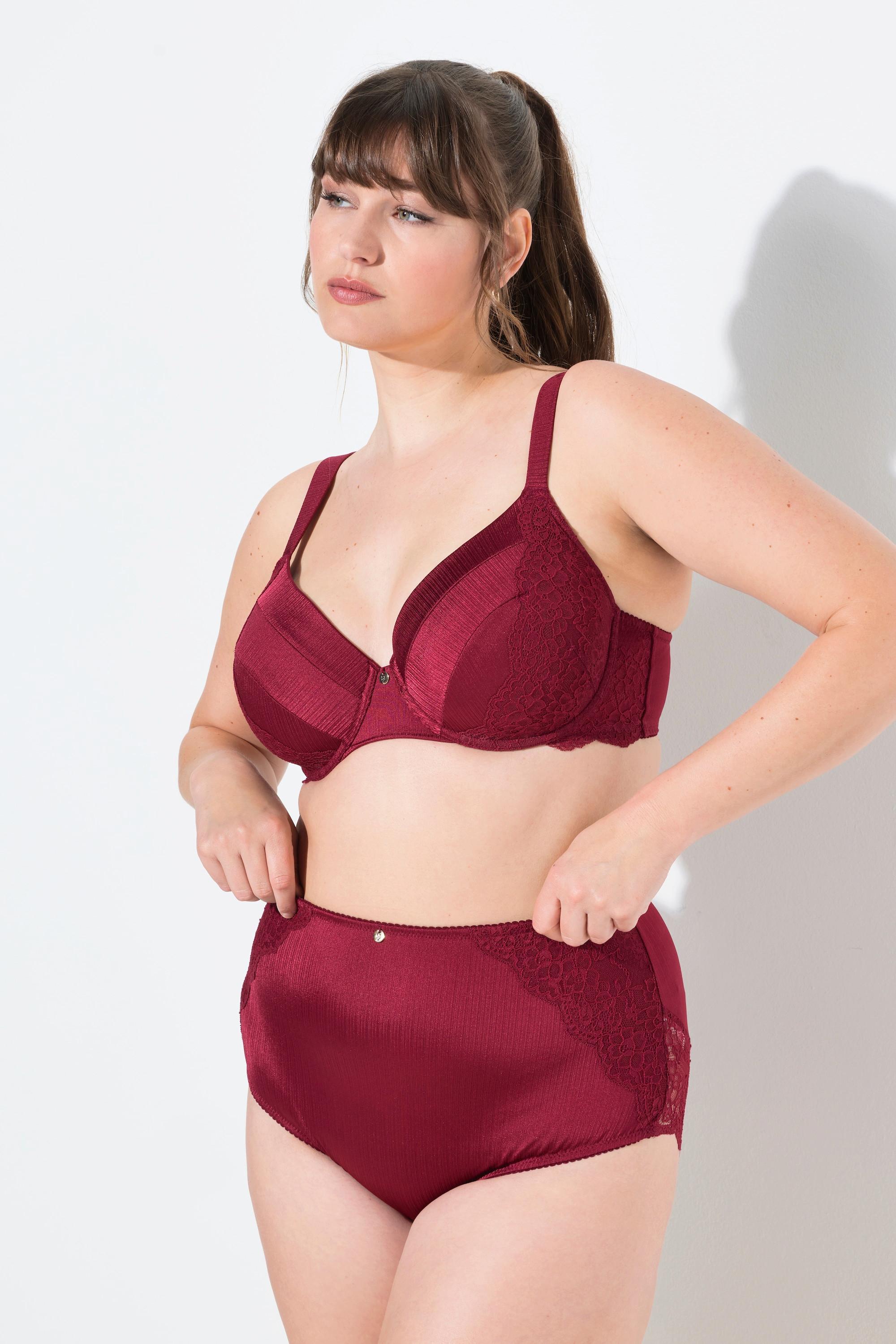 Ulla Popken Maxislip, Satin, Spitzen-Rückseite