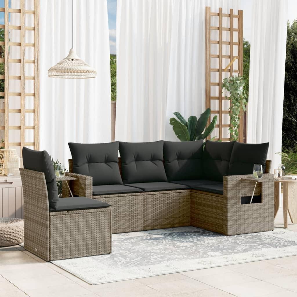 VidaXL Garten sofagarnitur poly-rattan