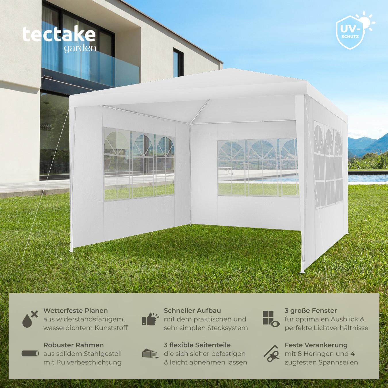 Tectake Pavillon mit UV-Schutz