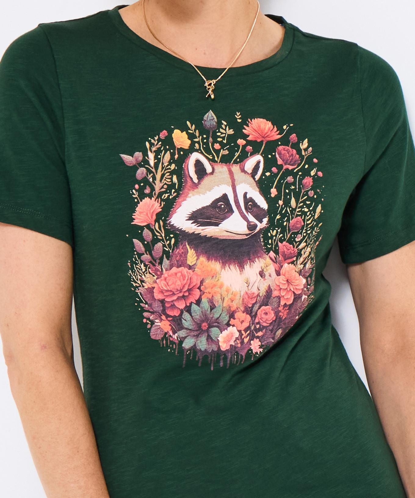 Joe Browns Waldfuchs-T-Shirt mit Rundhals und kurzen Ärmeln