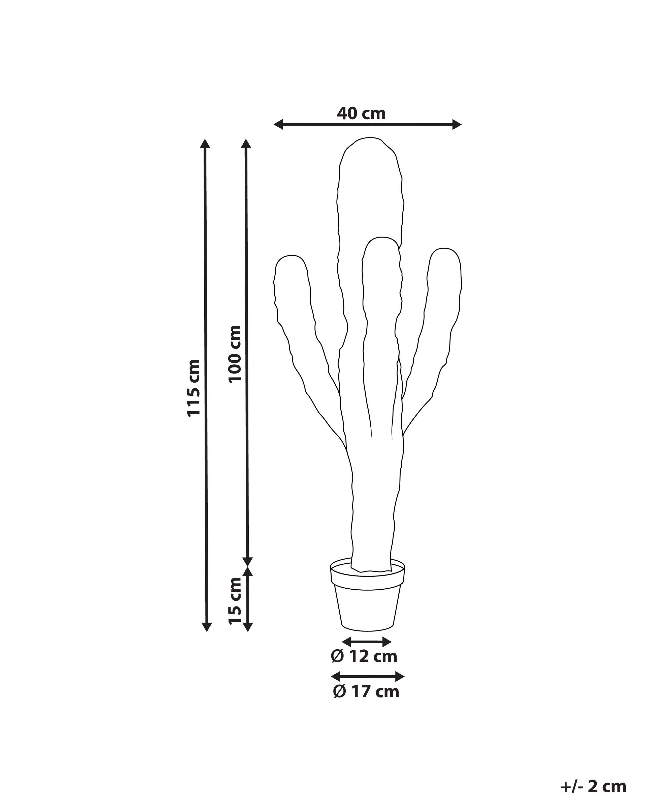 Beliani Kunstpflanze aus Kunststoff MAROCCO CEREUS