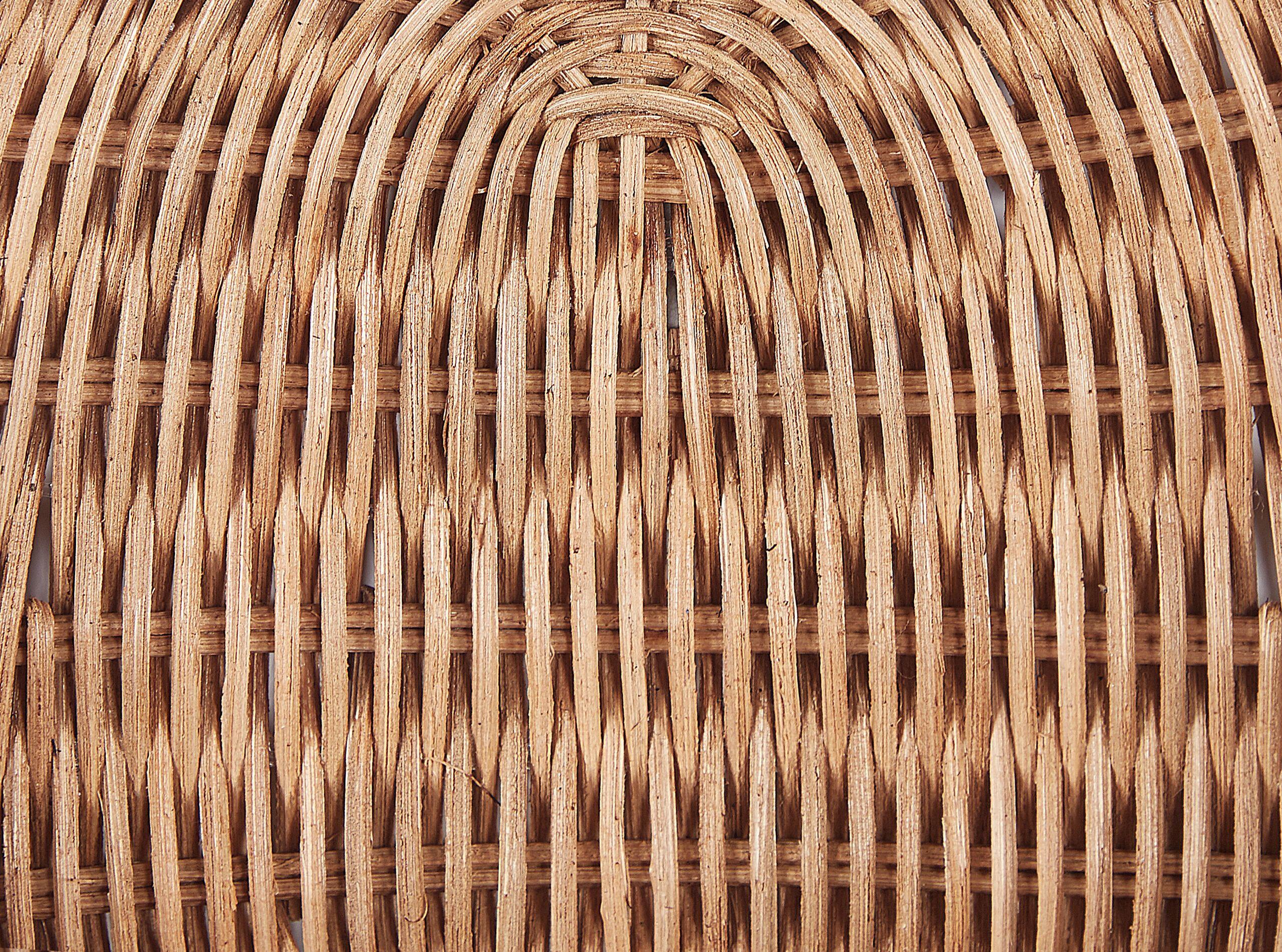 Beliani Wandobjekt aus Rattan Boho MAKONDE
