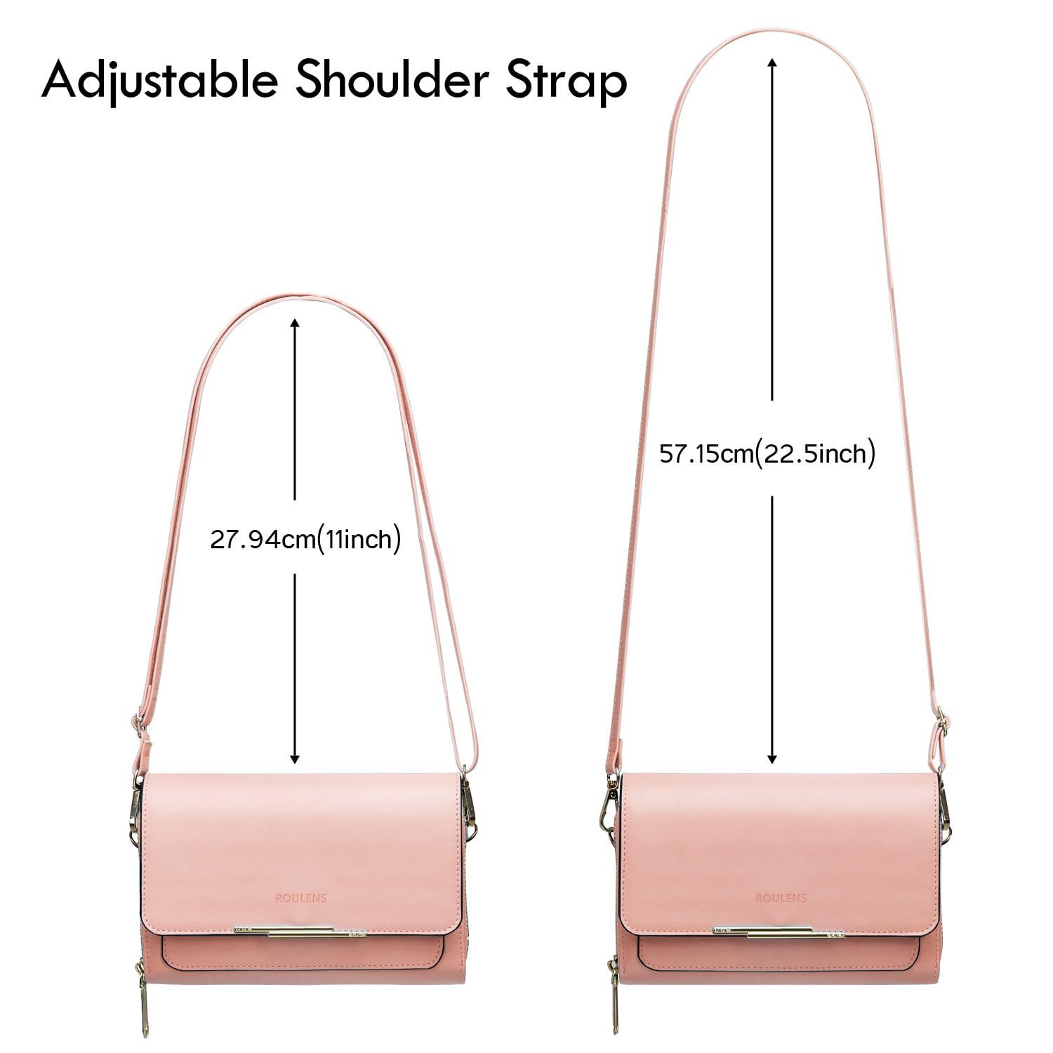 Only-bags.store PU Leder Crossbody Umhängetasche Passport Handytasche mit Kartenschlitz Verstellbarer abnehmbarer Schulterriemen PU Leder Crossbody Umhängetasche Passport Handytasche mit Kartenschlitz Verstellbarer abnehmbarer Schulterriemen