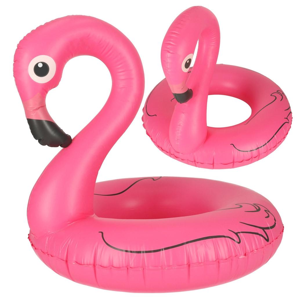 Pricenet Aufblasbares Flamingo-Rad 90 cm