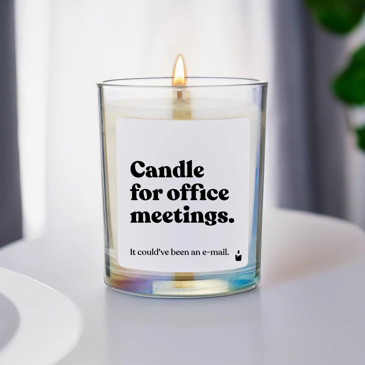 CandleHand Duftkerze Flowery Candle for office meetings. It could've been an e-mail.