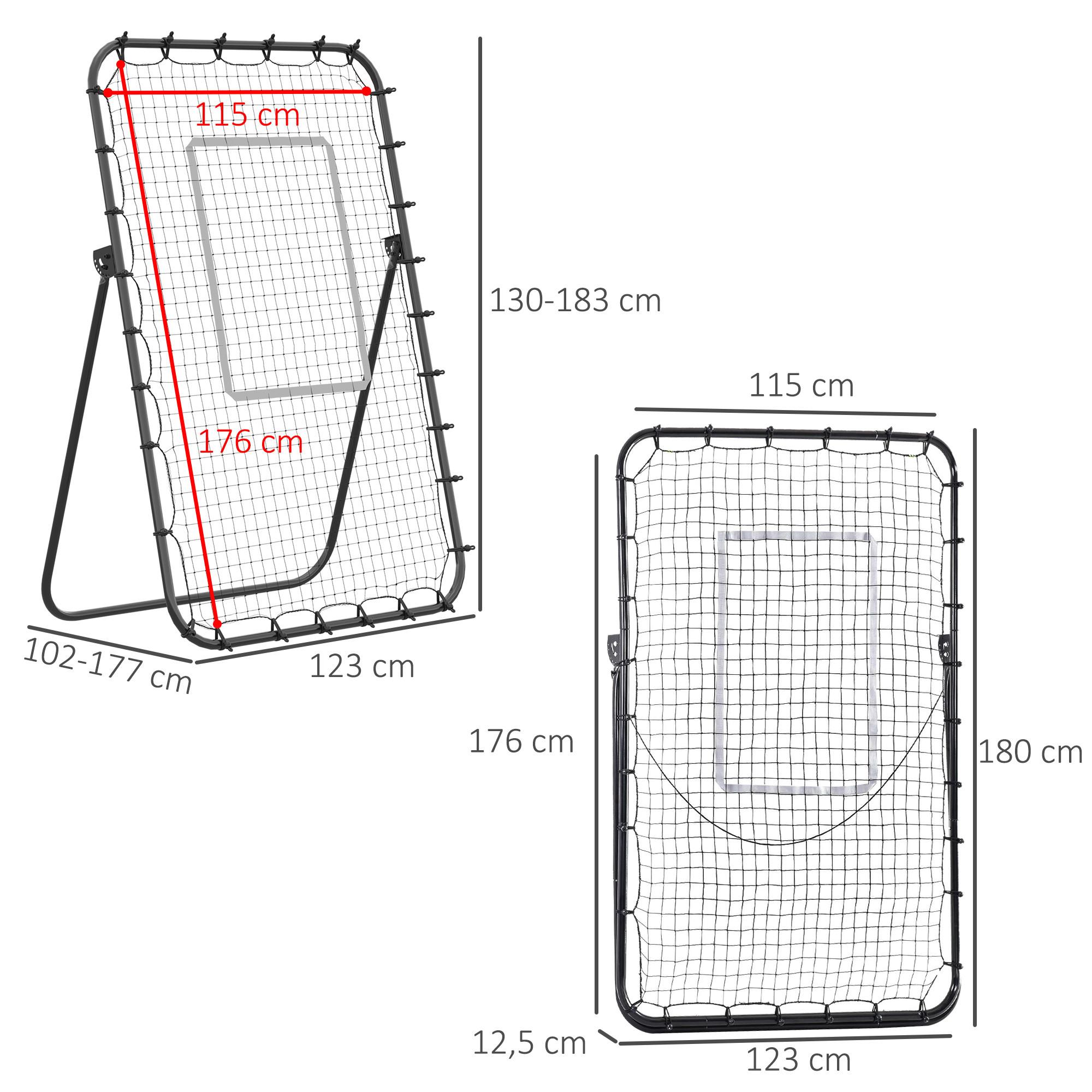 HOMCOM Fußball Rebounder