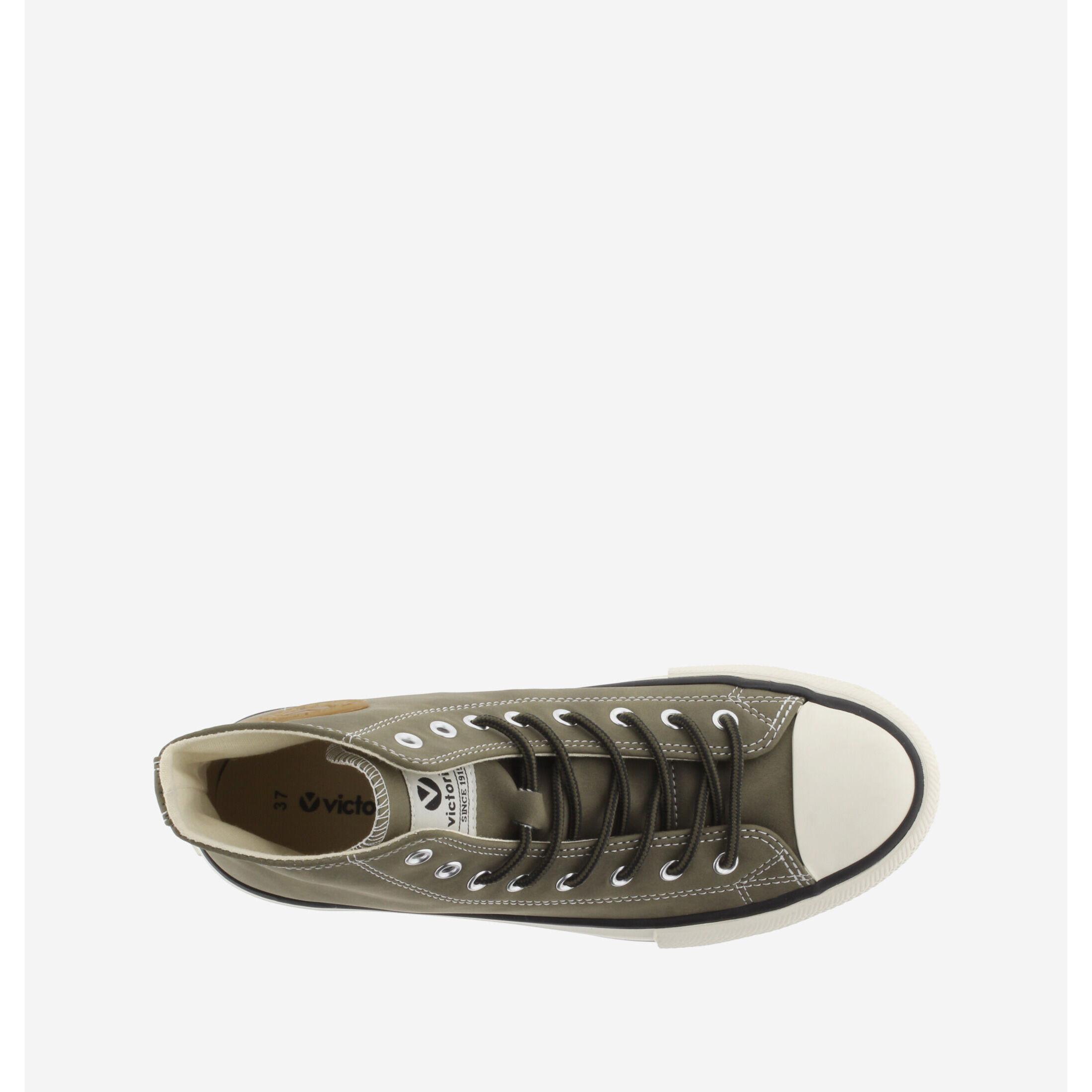 Victoria sneakers montantes damen double faux cuir tribu sierra