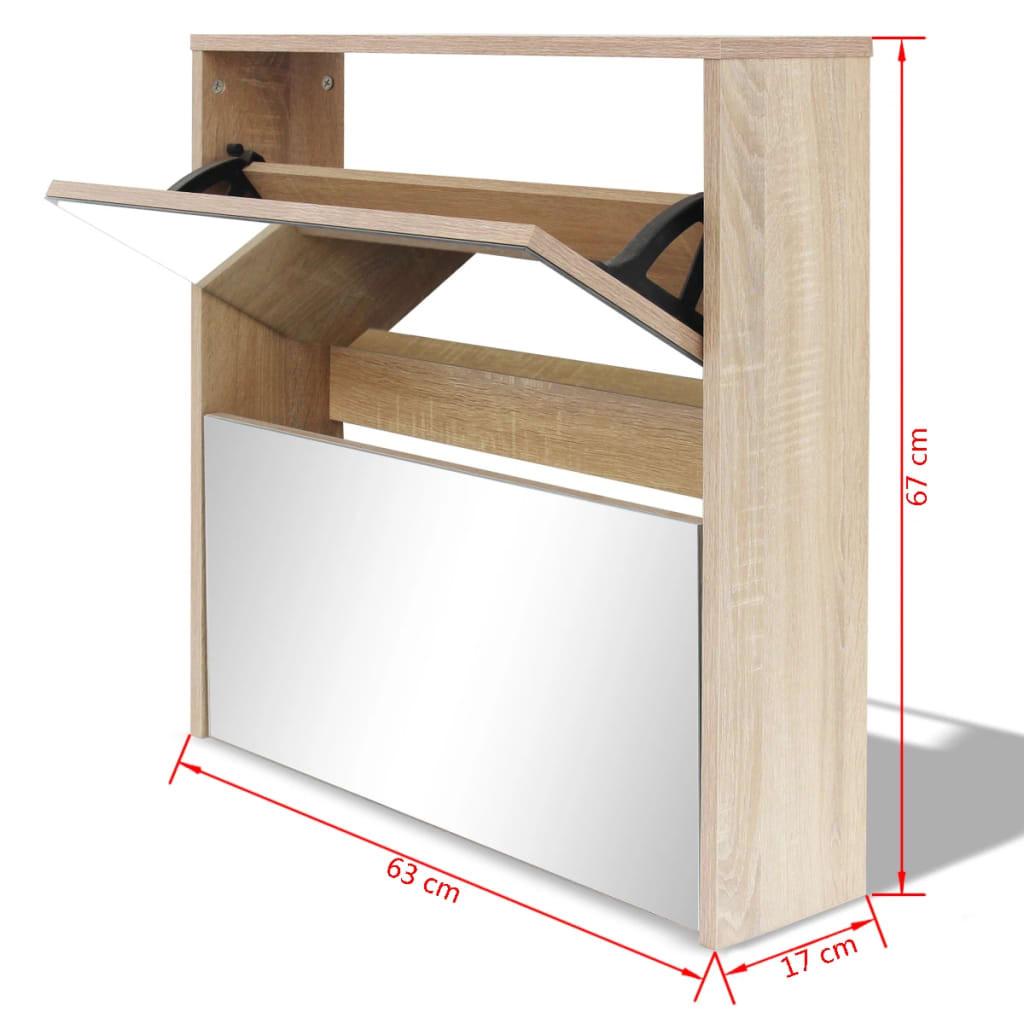 VidaXL Schuhschrank holzwerkstoff