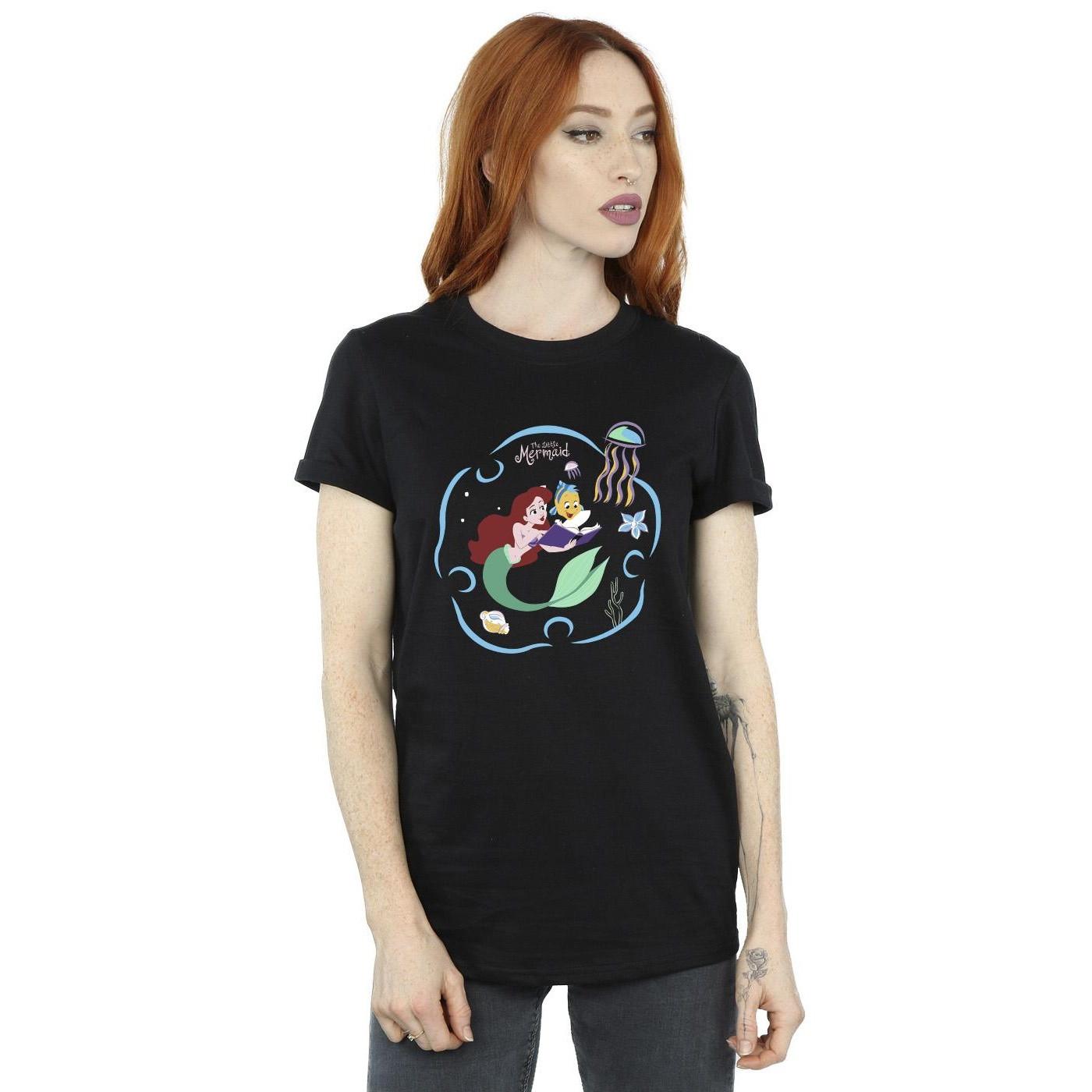 Disney The Little Mermaid Reading A Book T-Shirt