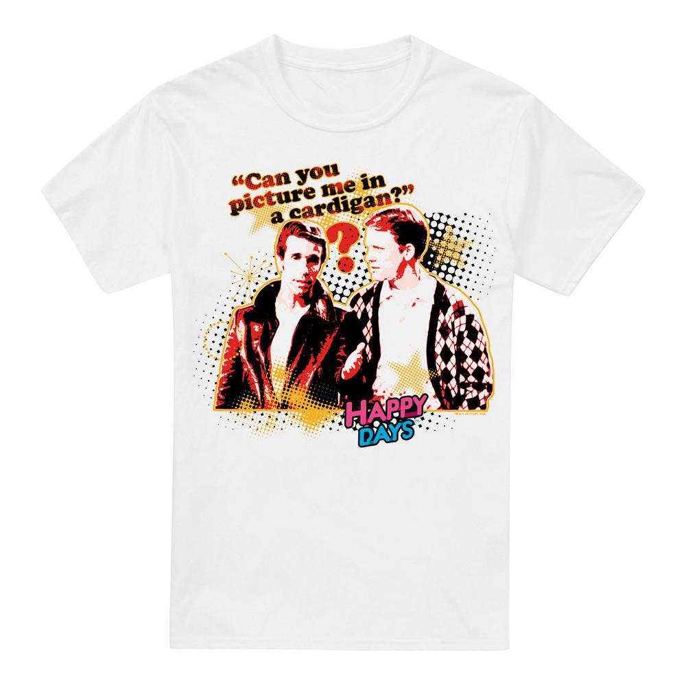 Happy Days No Cardigans Bedrucktes T-Shirt