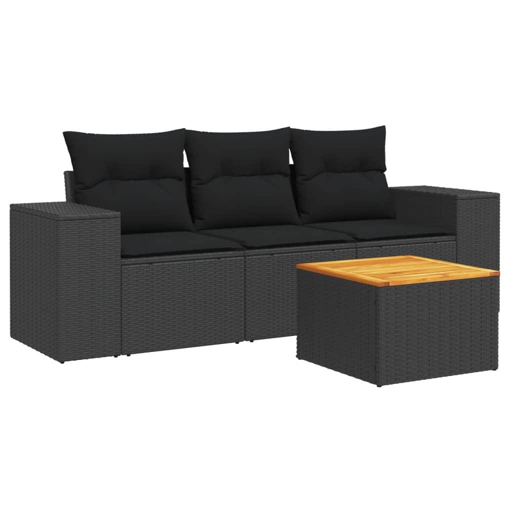 VidaXL Garten sofagarnitur poly-rattan