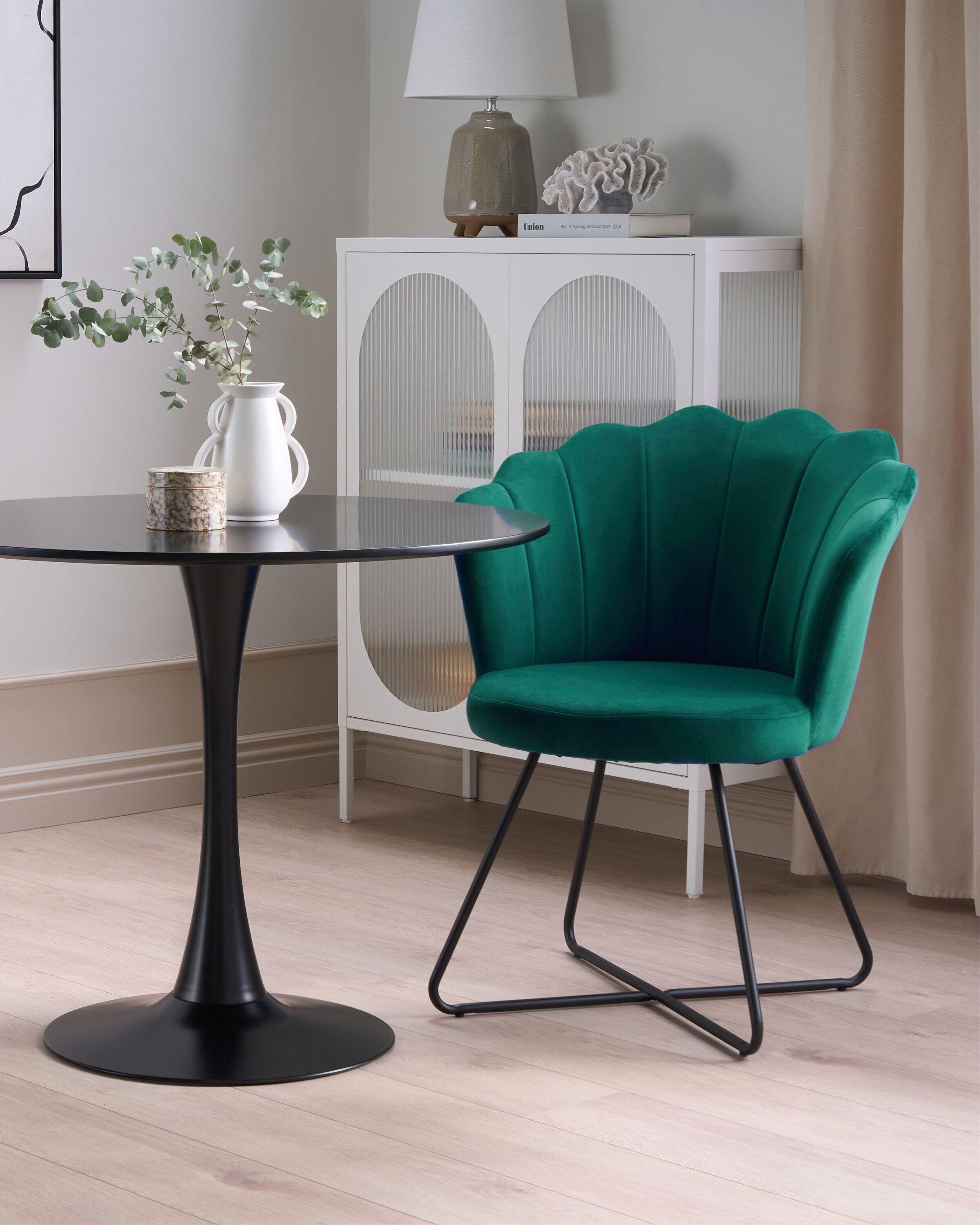 Beliani Sessel aus Samtstoff Retro LOVELOCK
