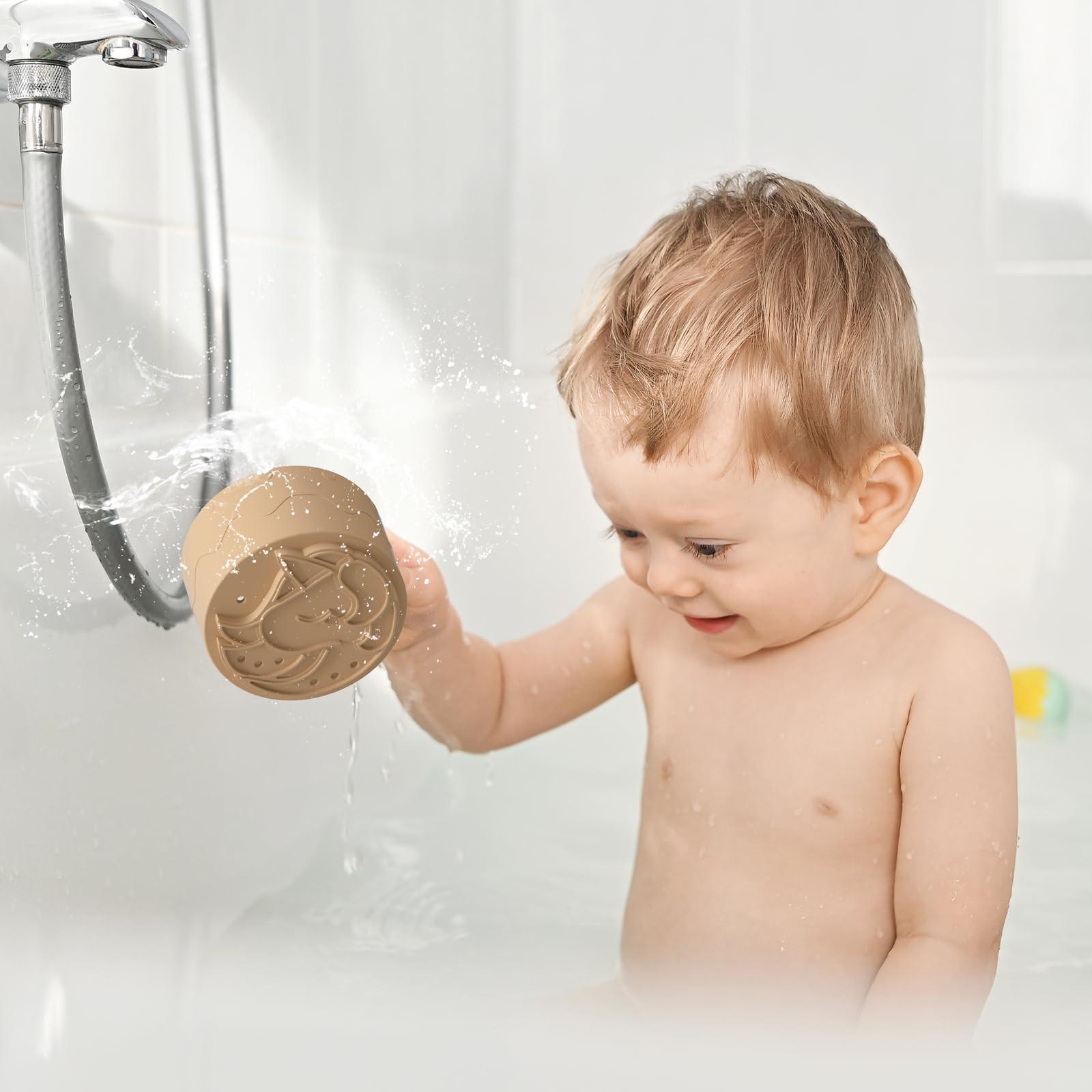 Activity-board 9 Stück Stapeln Tassen, sensorische Stapeln Turm pädagogisches Spielzeug mit Zahlen und Farbe, Badespielzeug & Sand Spielzeug