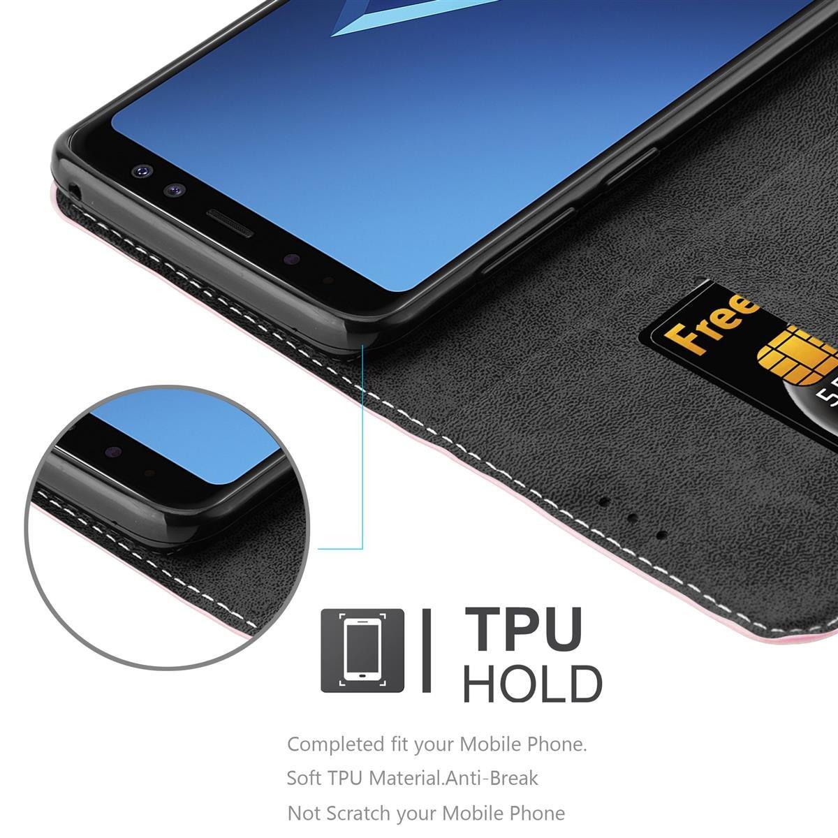 Cadorabo Hülle für Samsung Galaxy A8 2018 Magnetverschluss, Standfunktion